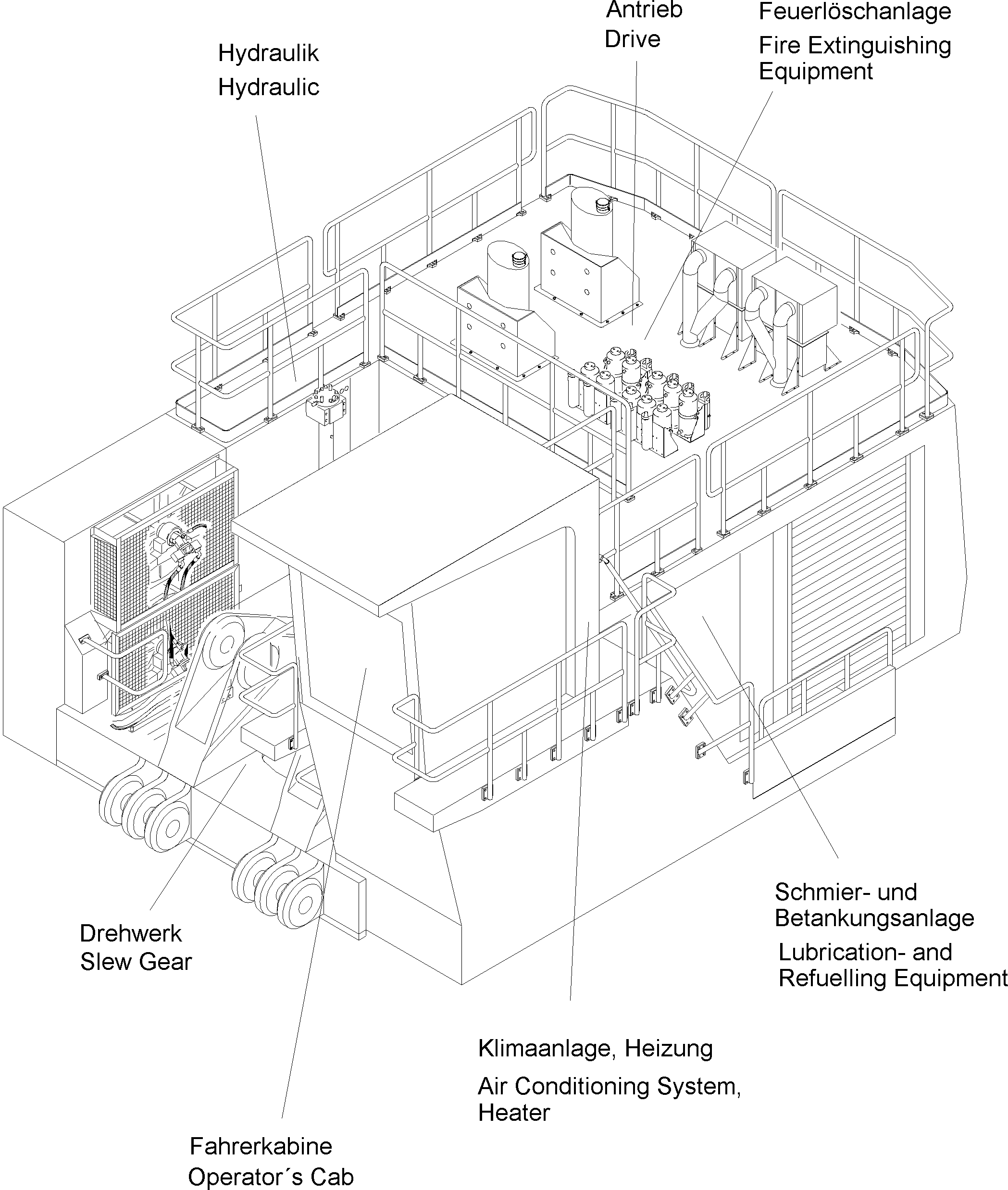 Komatsu parts book diagram for PC4000-6 S/N 08164: 