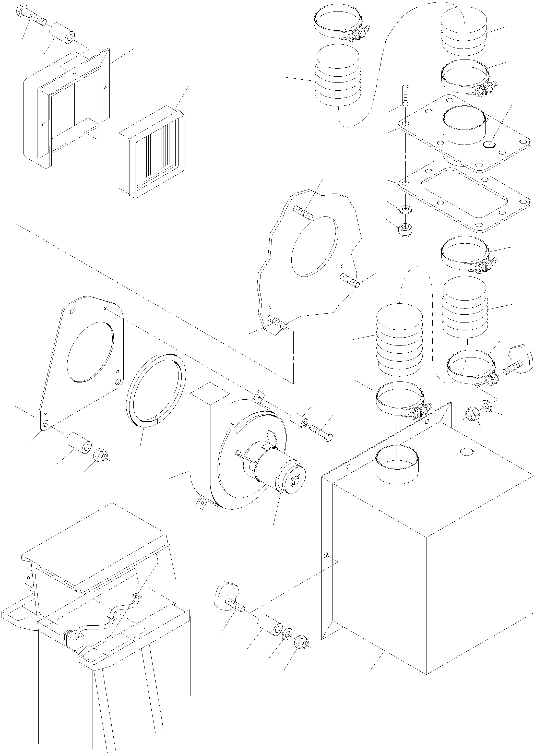 Komatsu parts book diagram for PC4000-6 S/N 08164: VENTILATION - CABIN