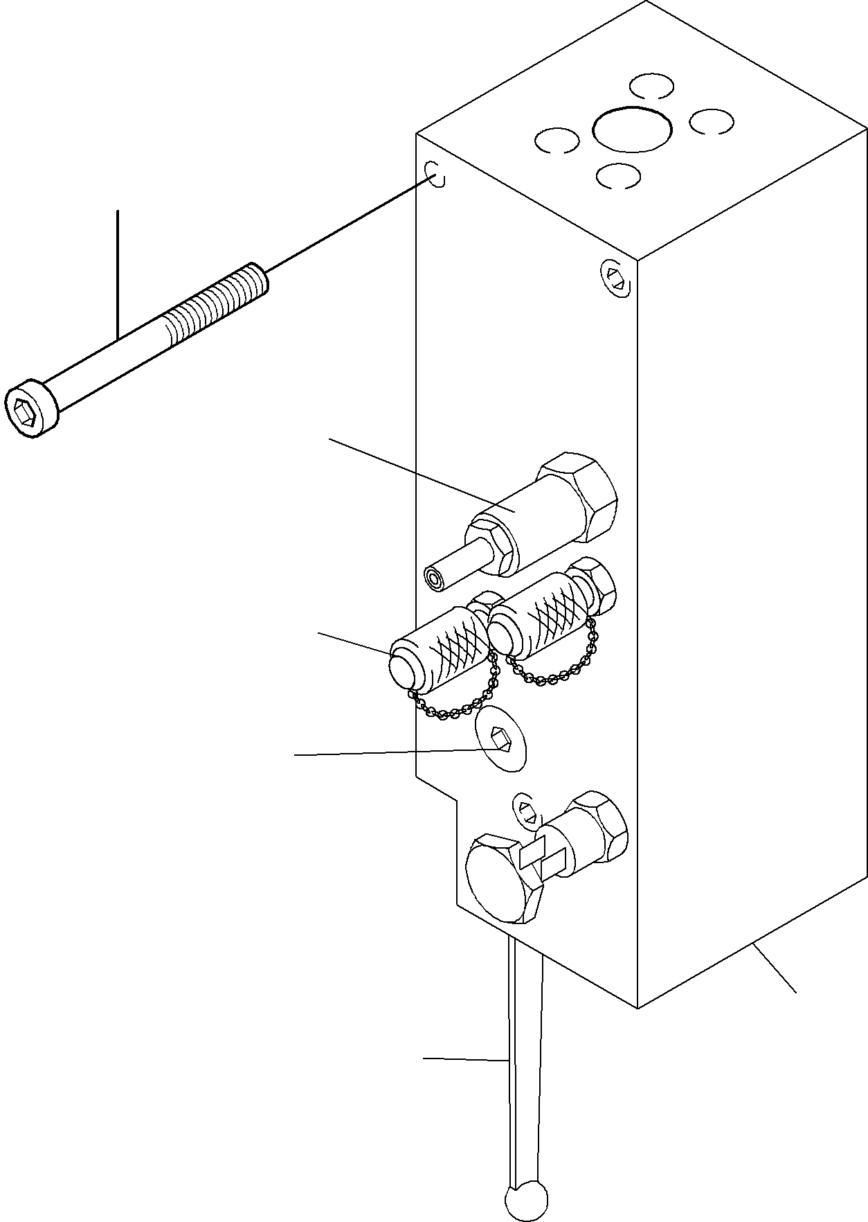 Komatsu parts book diagram for PC4000-6 S/N 08164: VALVE - LOAD LIMITATION
