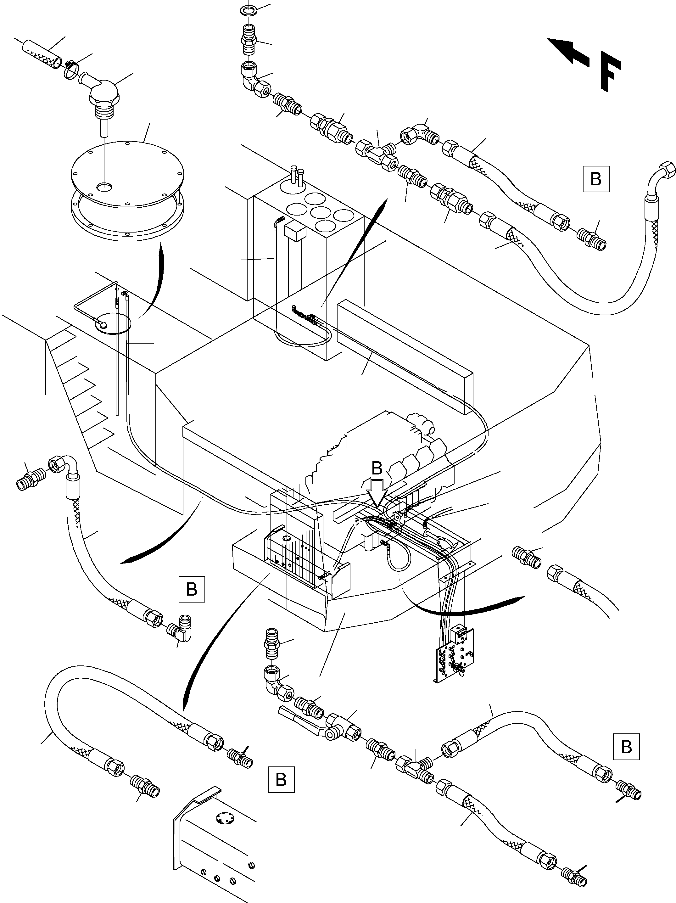 Komatsu parts book diagram for PC4000-6 S/N 08164: REFUELING EQUIPMENT