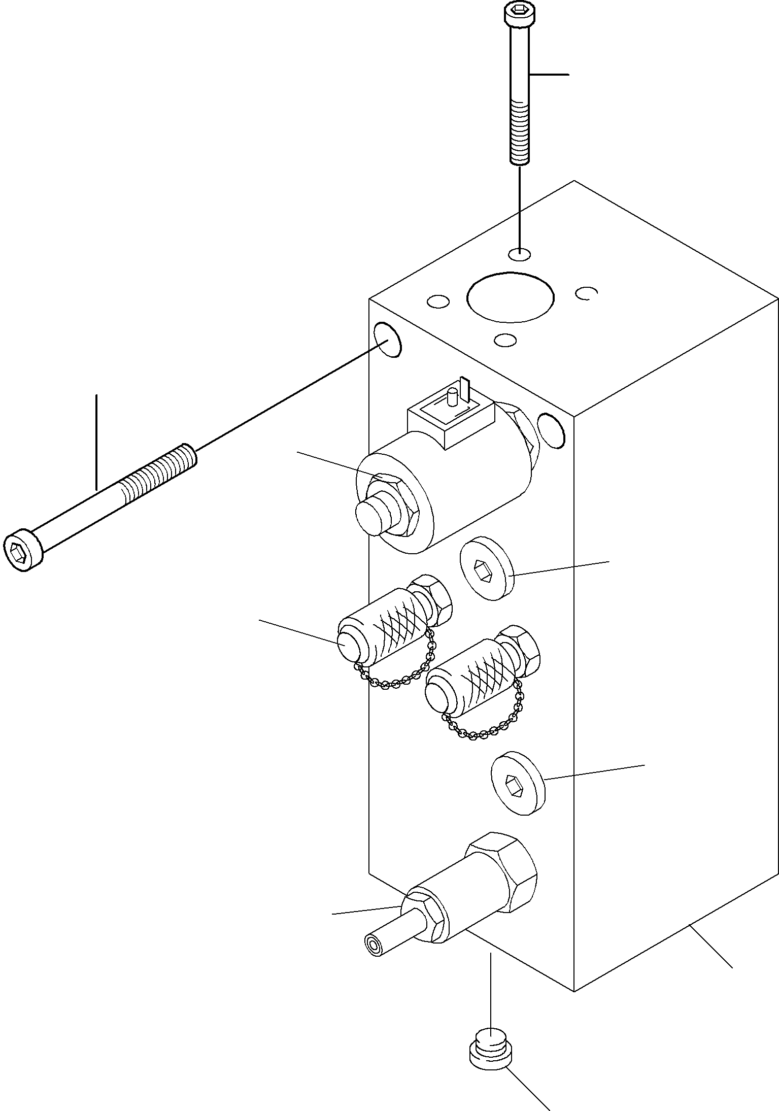 Komatsu parts book diagram for PC4000-6 S/N 08164: VALVE - TRAVELLING GEAR