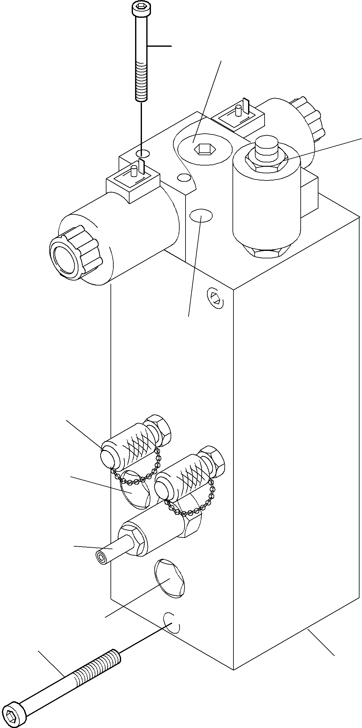 Komatsu parts book diagram for PC4000-6 S/N 08164: VALVE - LADDER 45 BAR