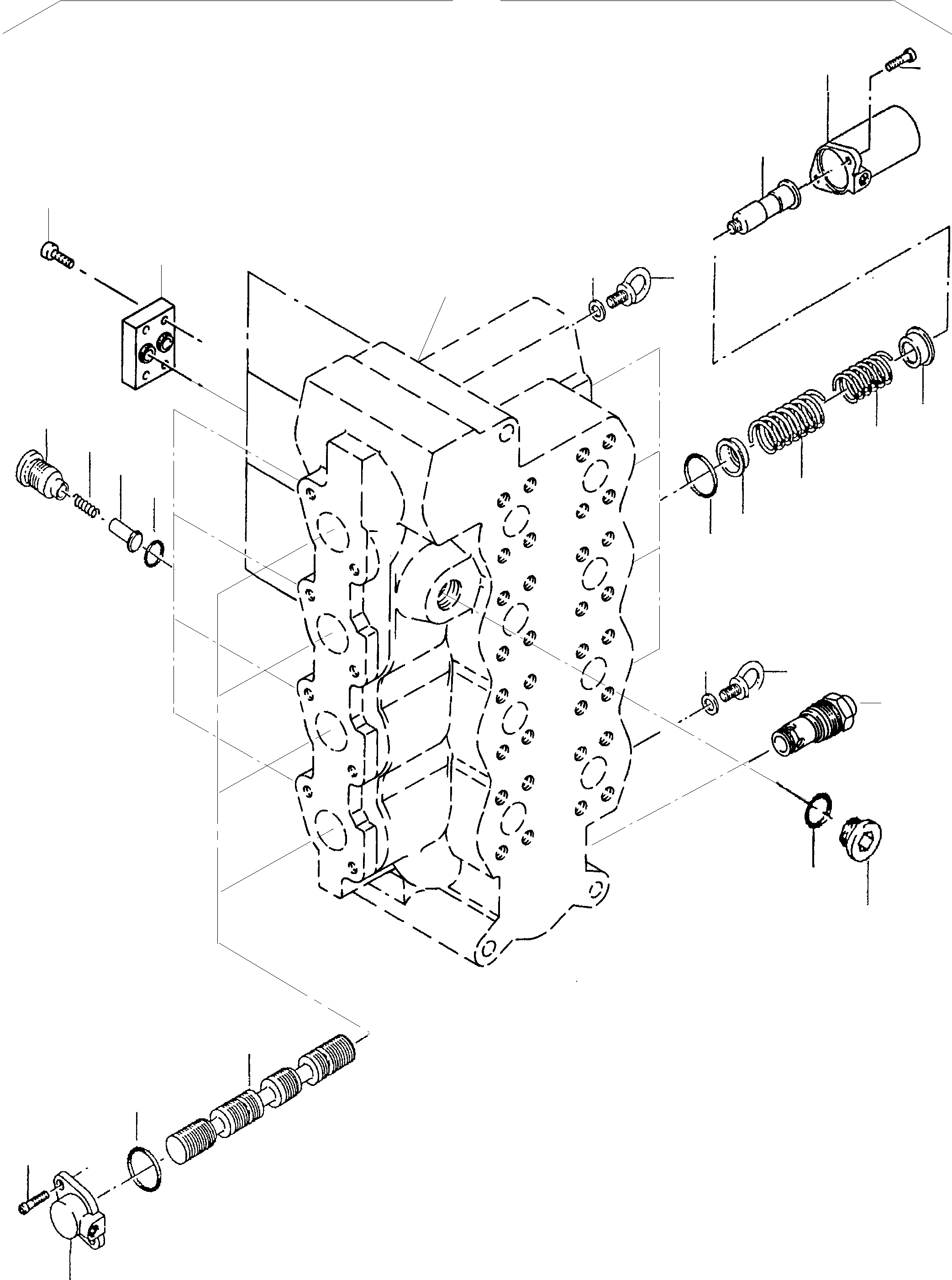 Komatsu parts book diagram for PC4000-6 S/N 08168: CONTROL BLOCK