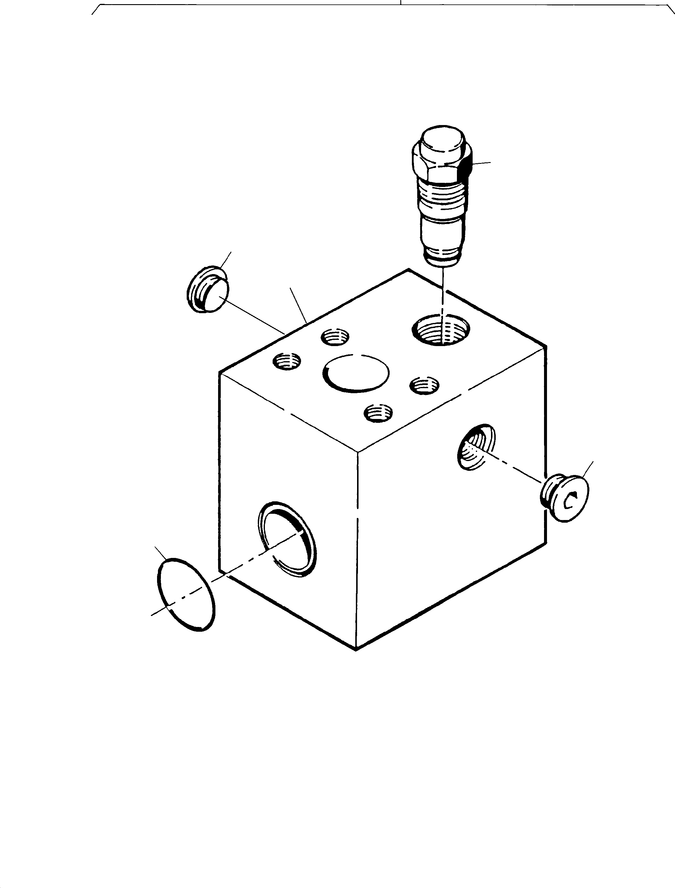 Komatsu parts book diagram for PC4000-6 S/N 08168: PRESSURE RELIEF VALVE