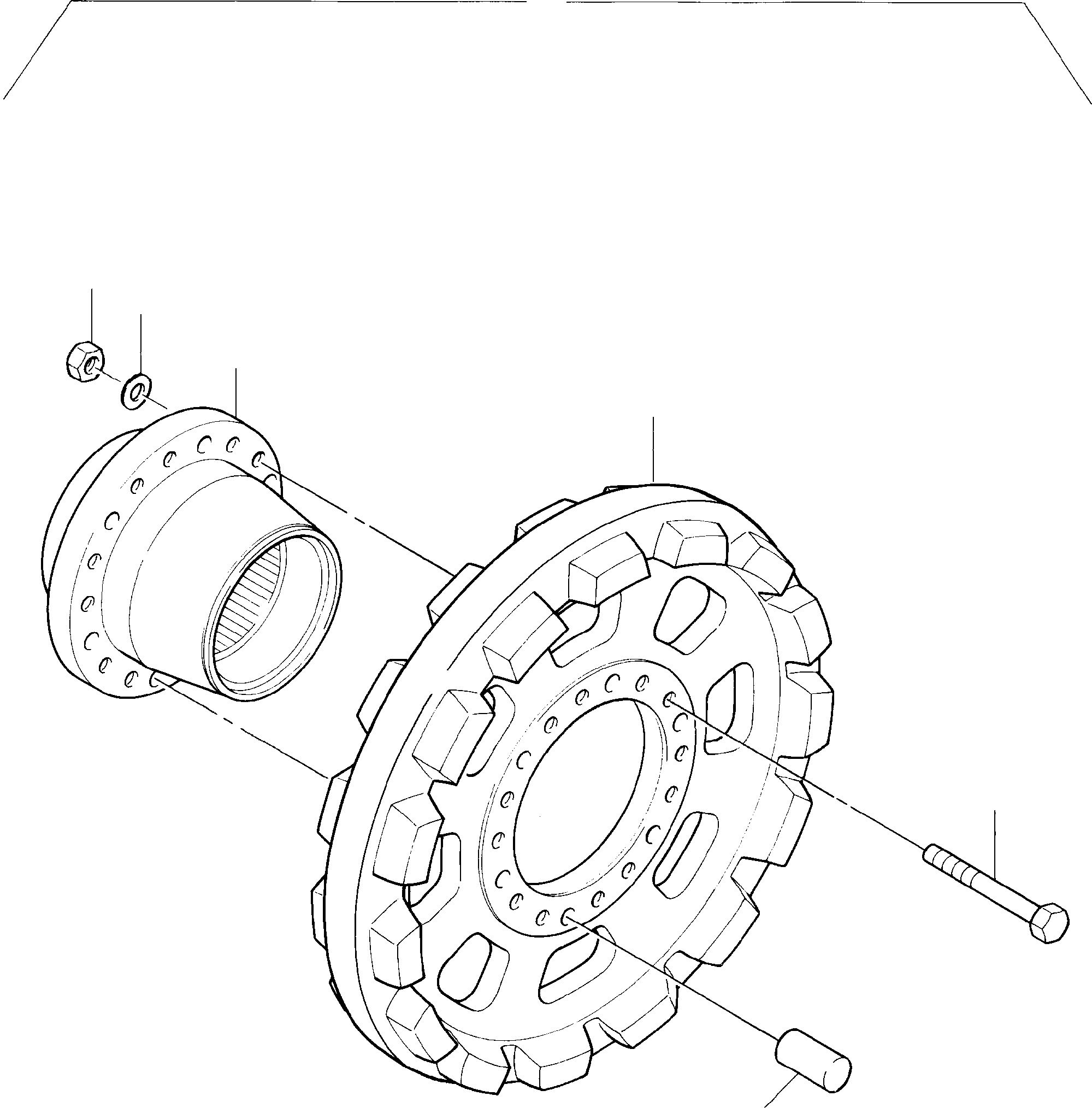 Komatsu parts book diagram for PC4000-6 S/N 08168: DRIVE SPROCKET