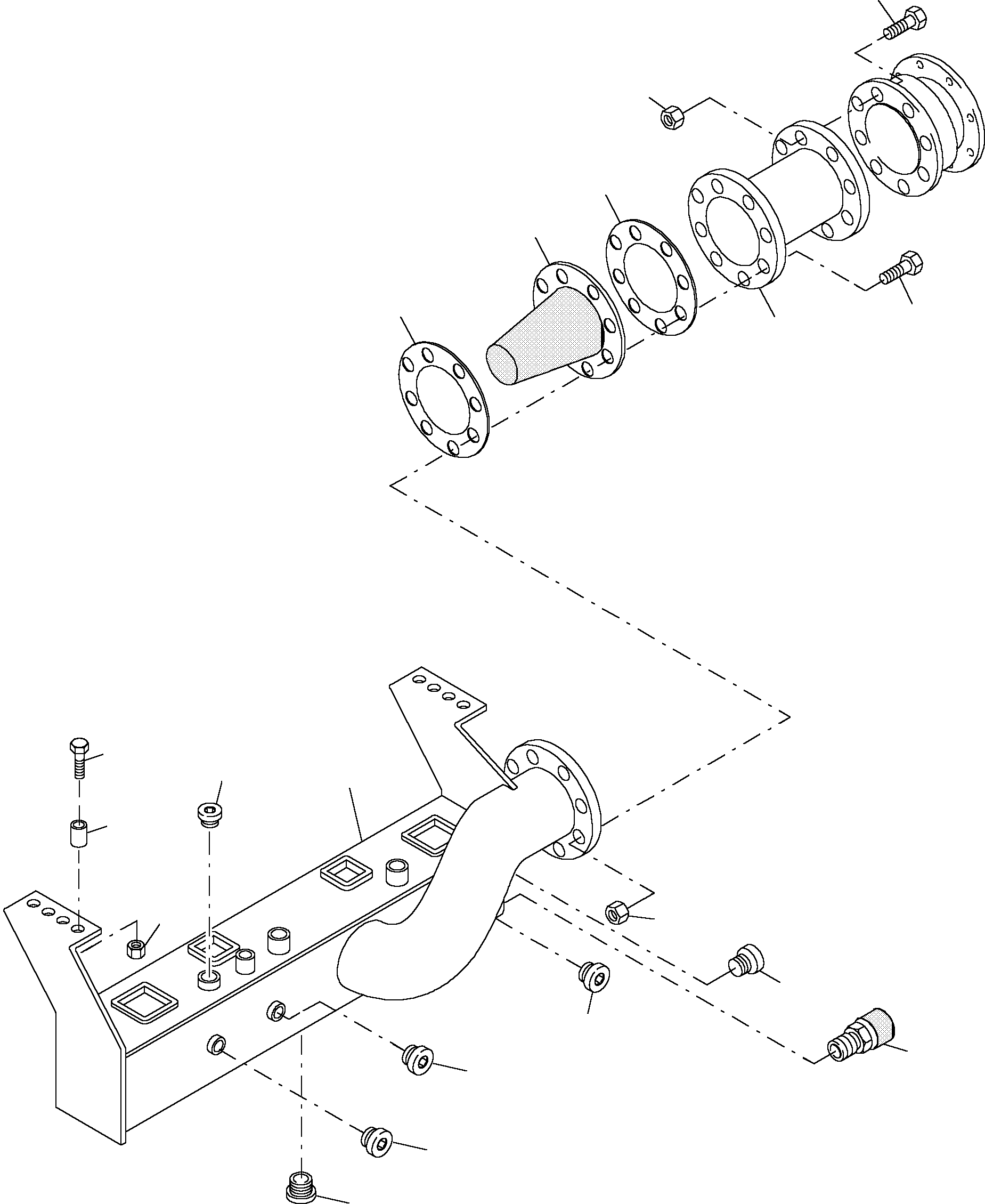 Komatsu parts book diagram for PC4000-6 S/N 08168: SUCTION TANK