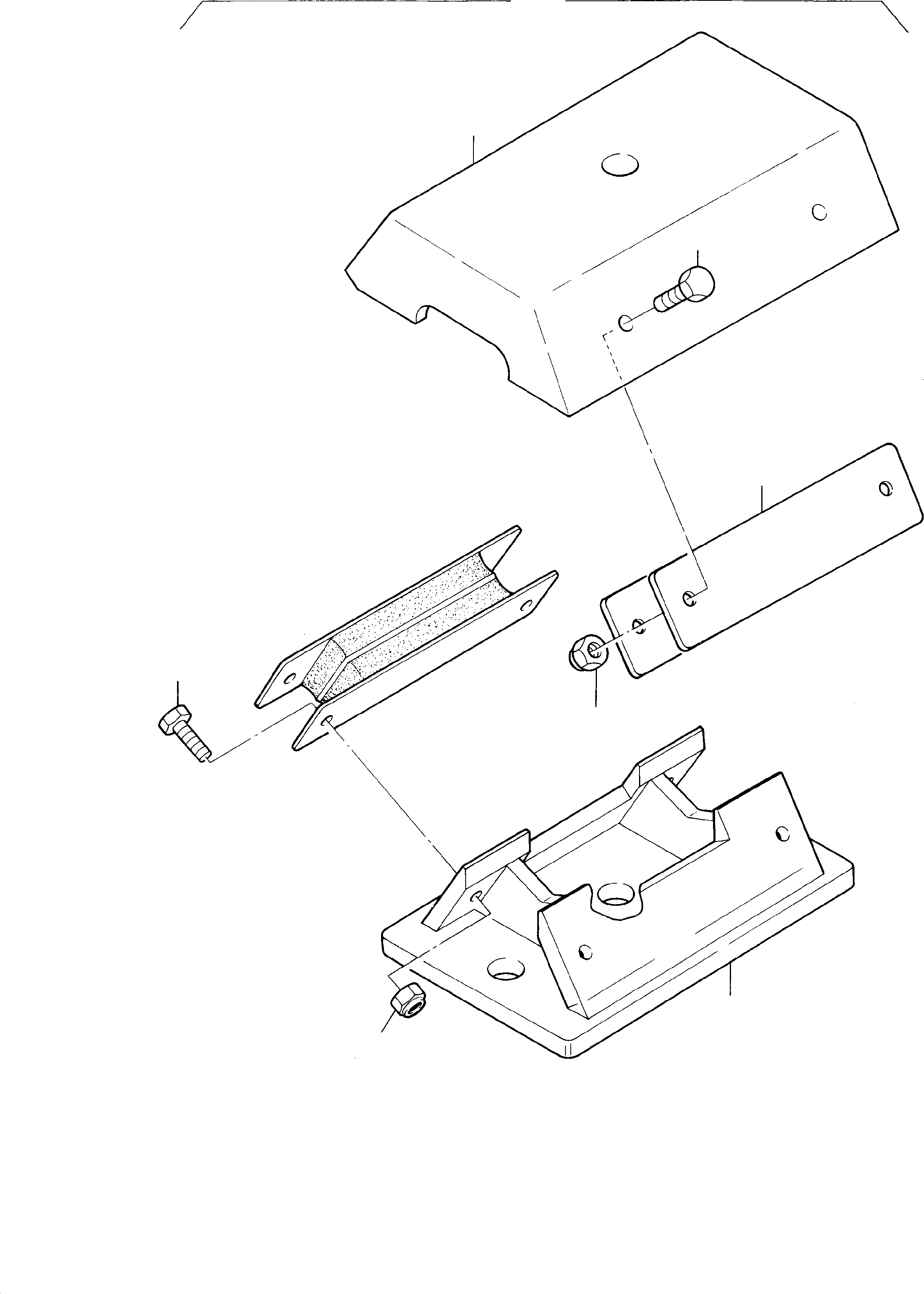 Komatsu parts book diagram for PC4000-6 S/N 08168: ENGINE MOUNTING