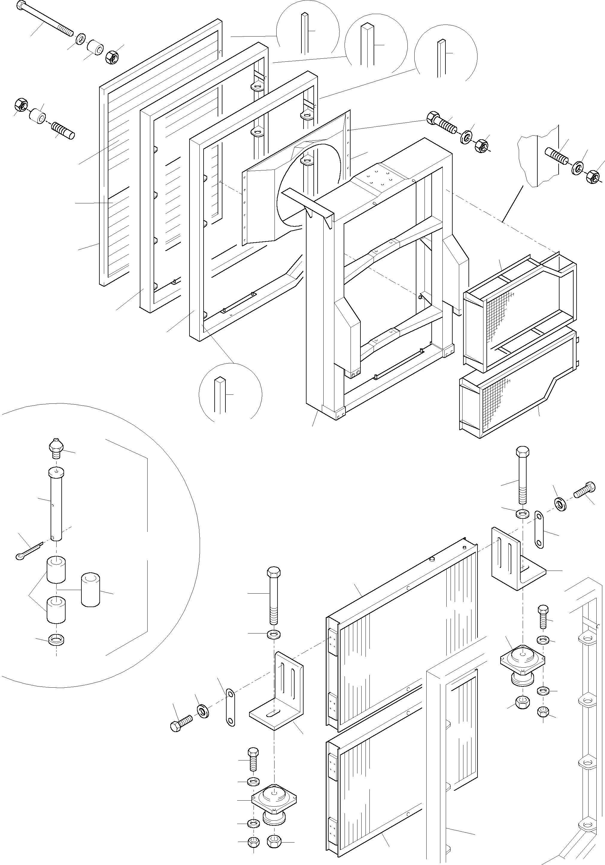 Komatsu parts book diagram for PC4000-6 S/N 08168: OIL COOLER SYSTEM