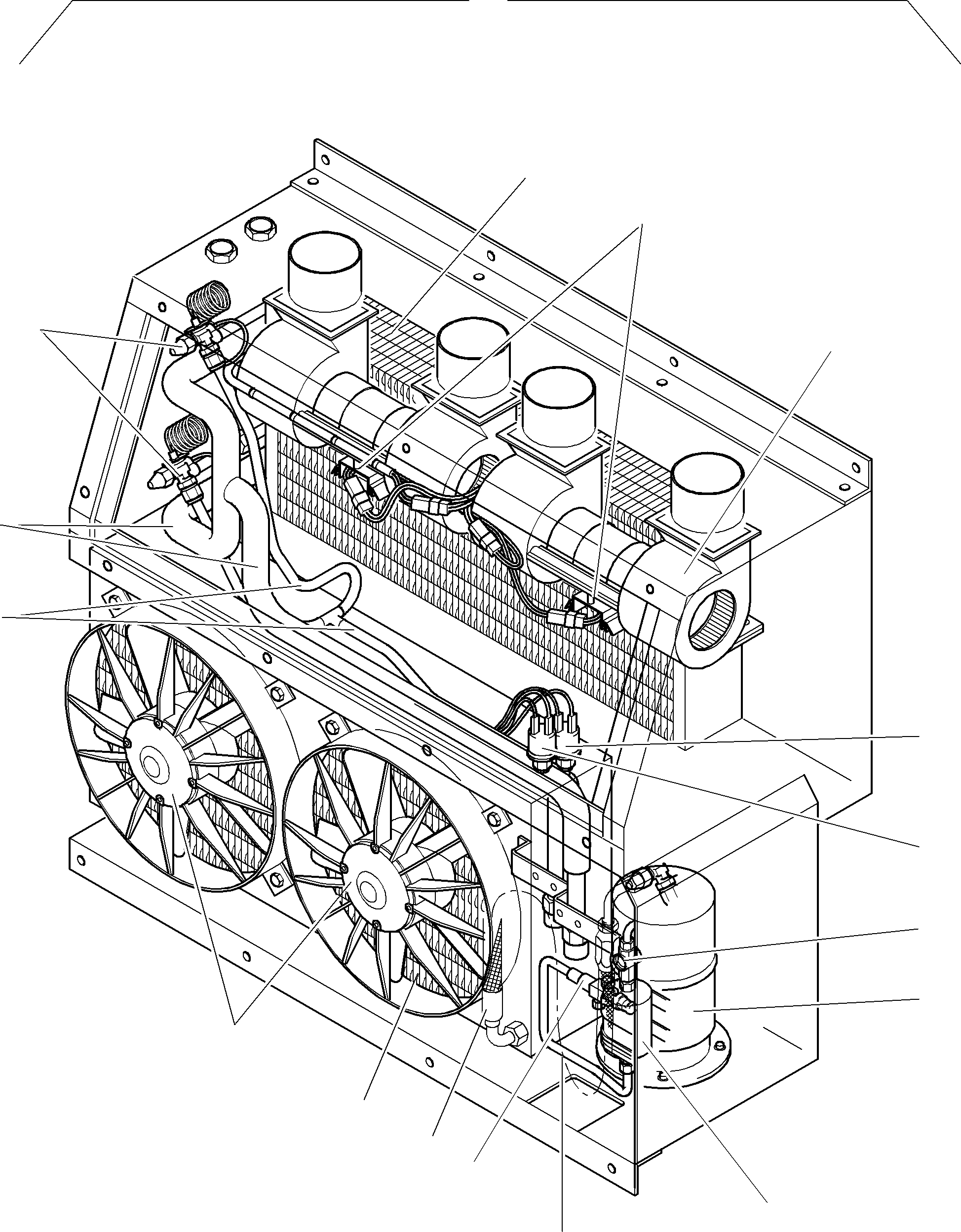 Komatsu parts book diagram for PC4000-6 S/N 08168: AIR CONDITIONING UNIT