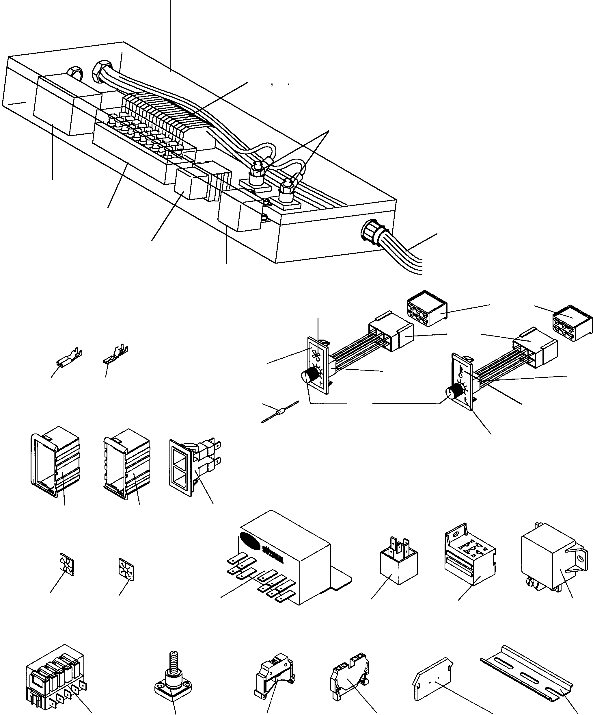 Komatsu parts book diagram for PC4000-6 S/N 08168: AIR CONDITIONING UNIT