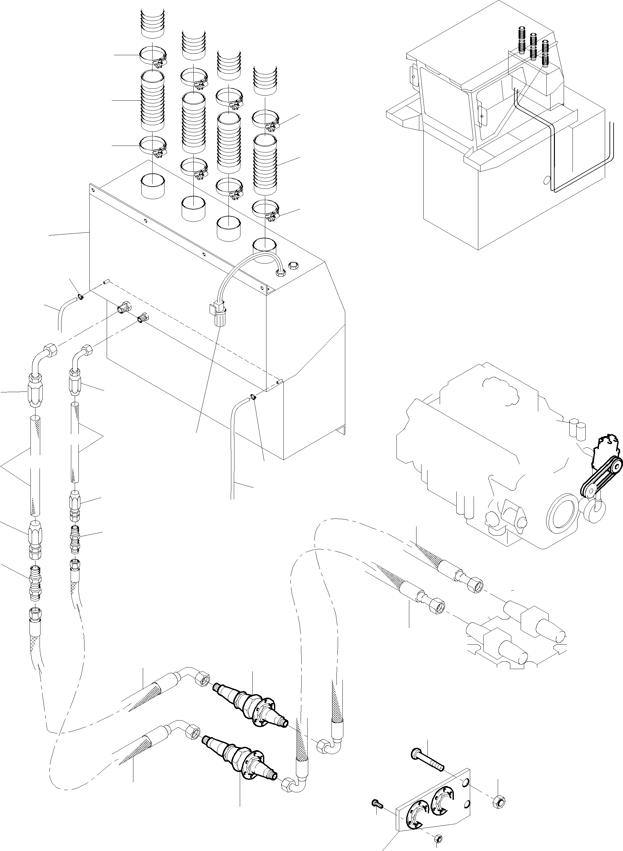 Komatsu parts book diagram for PC4000-6 S/N 08168: AIR CONDITION ARR.