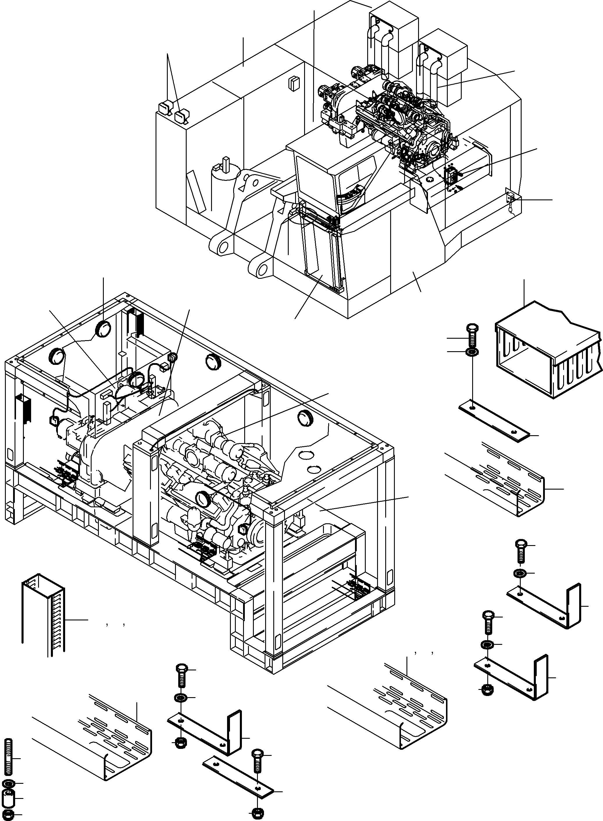 Komatsu parts book diagram for PC4000-6 S/N 08168: ELECTRIC EQUIPMENT