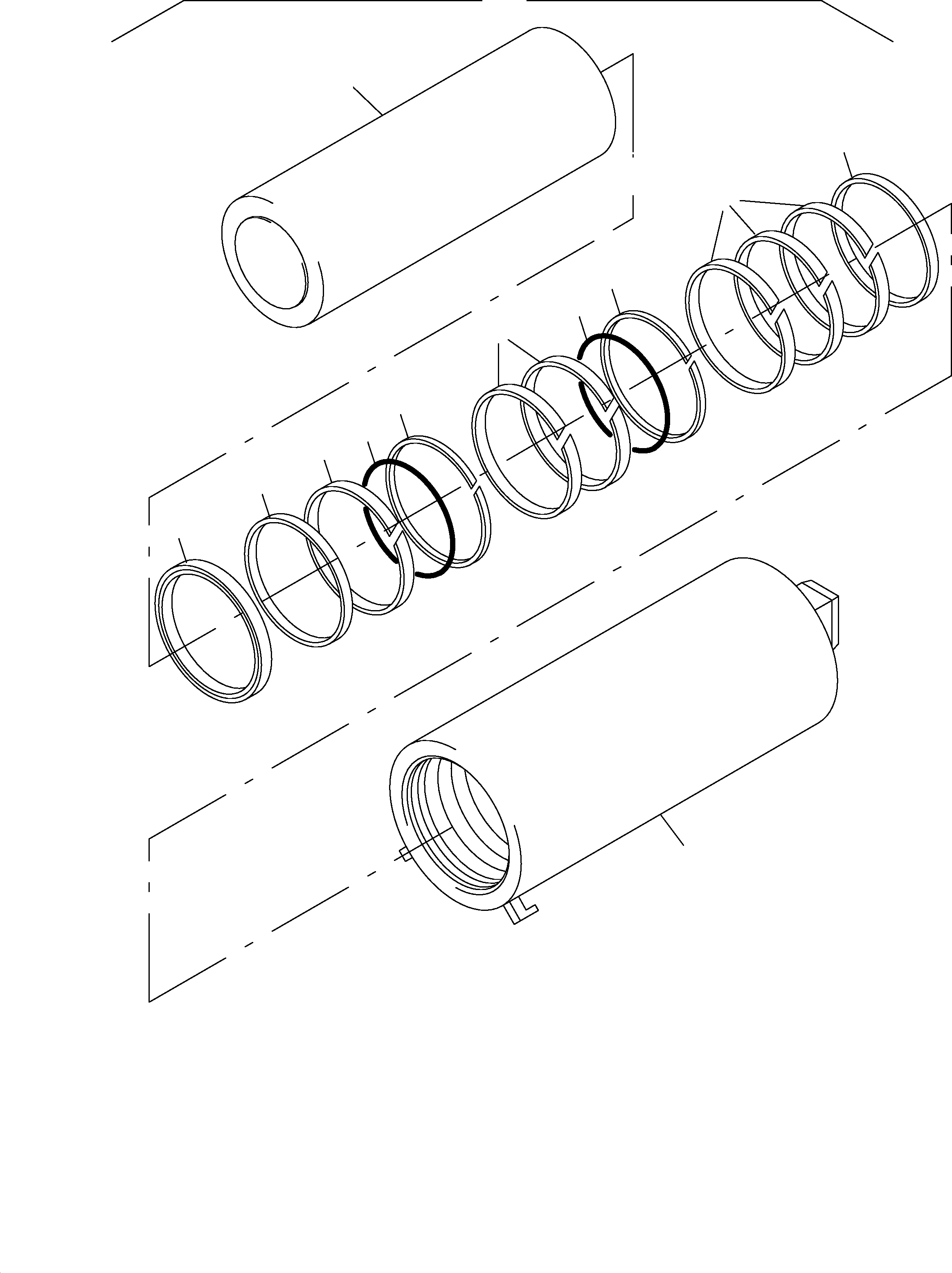 Komatsu parts book diagram for PC4000-6 S/N 08168: HYDRAULIC TENSIONER