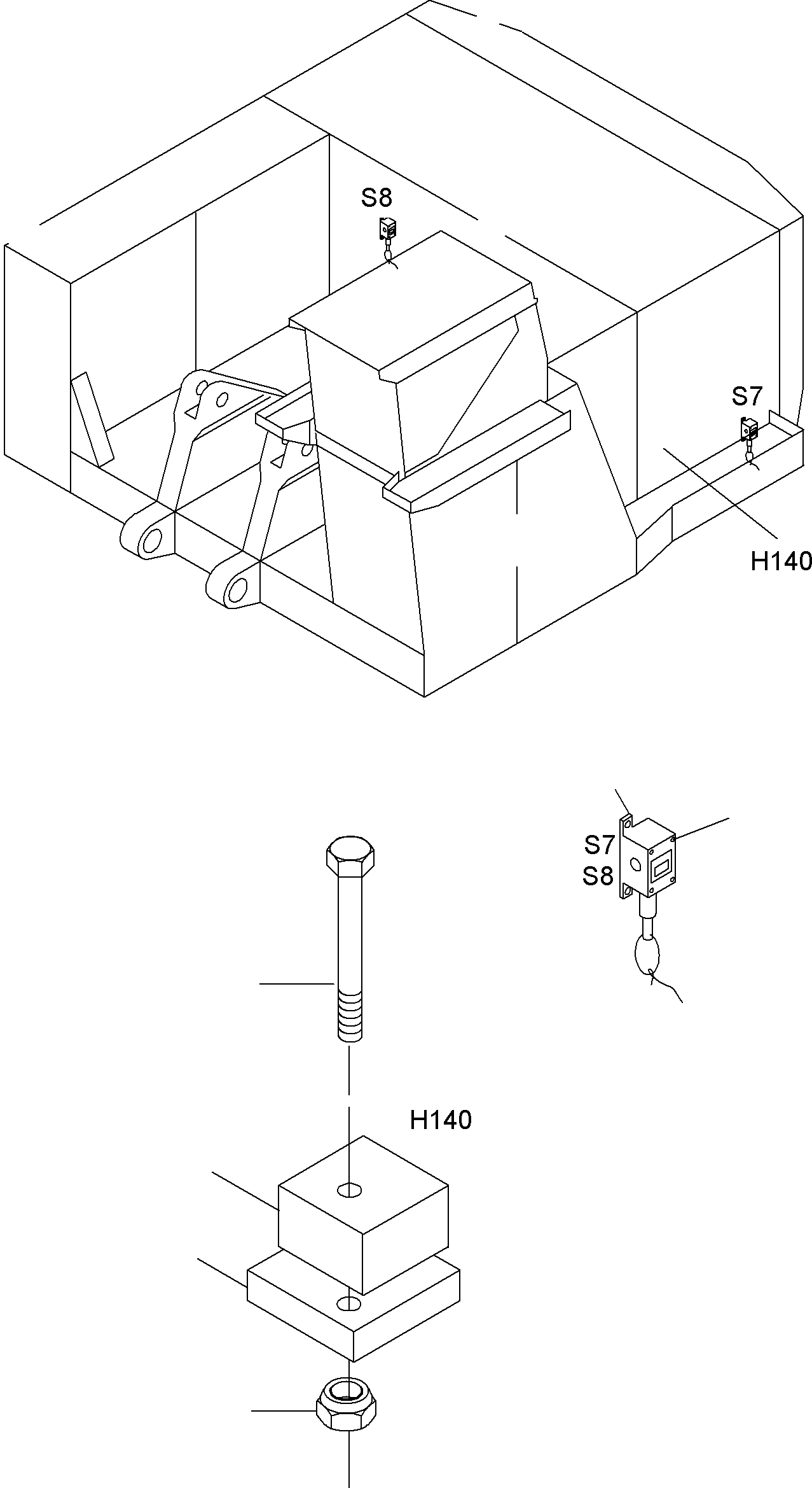 Komatsu parts book diagram for PC4000-6 S/N 08177: ELECT. PARTS - MOVEM. SIGNAL AND WARN. SYSTEM