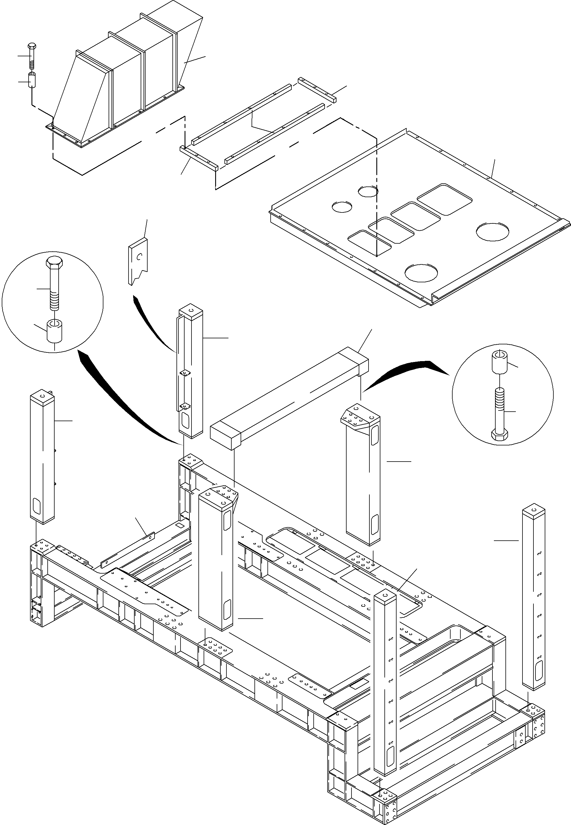Komatsu parts book diagram for PC4000-6 S/N 08177: COVERING, ENGINE HOUSING