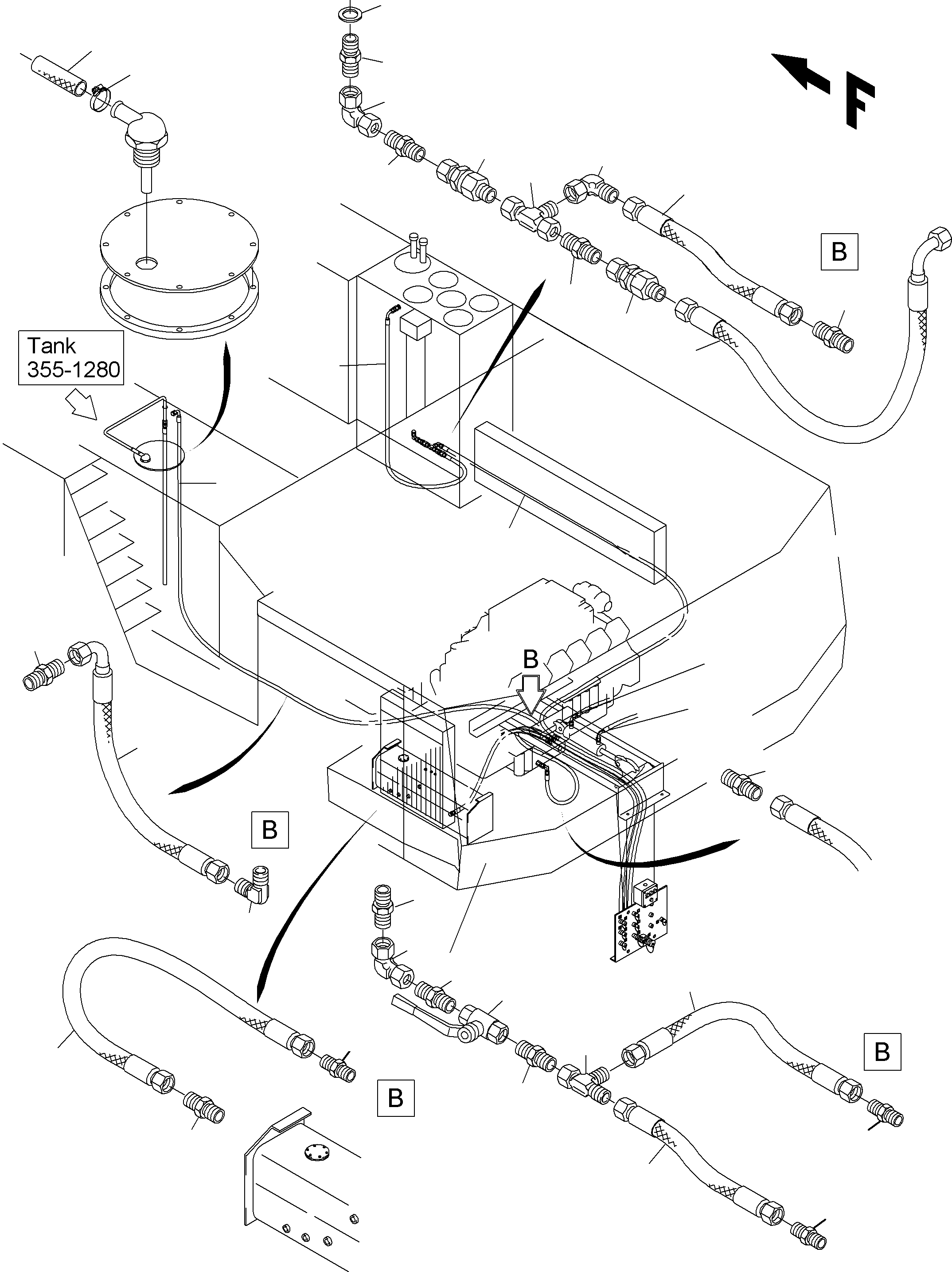 Komatsu parts book diagram for PC4000-6 S/N 08177: REFUELING EQUIPMENT