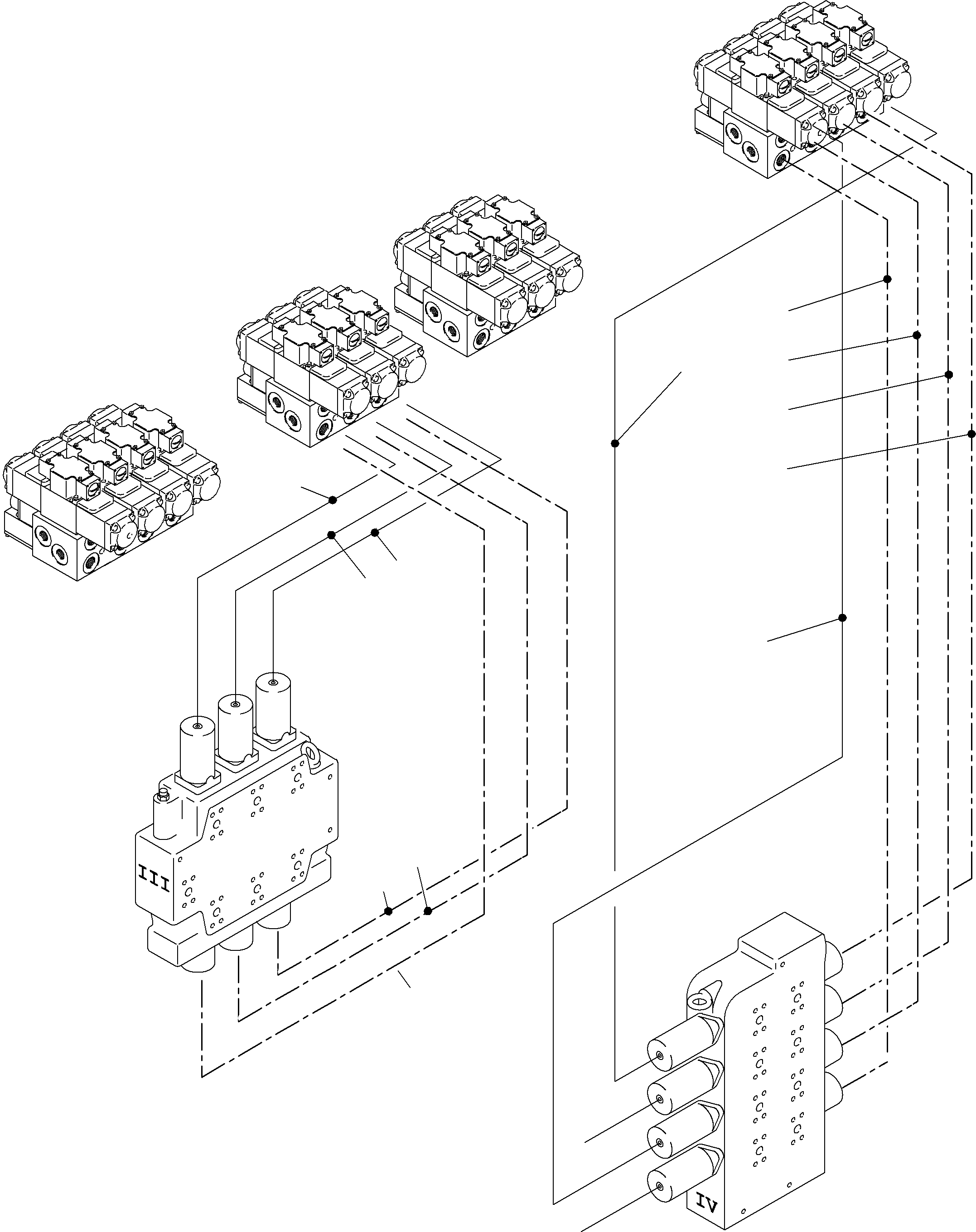 Komatsu parts book diagram for PC4000-6 S/N 08177: REMOT CONTROL MAINFOLD ARR.