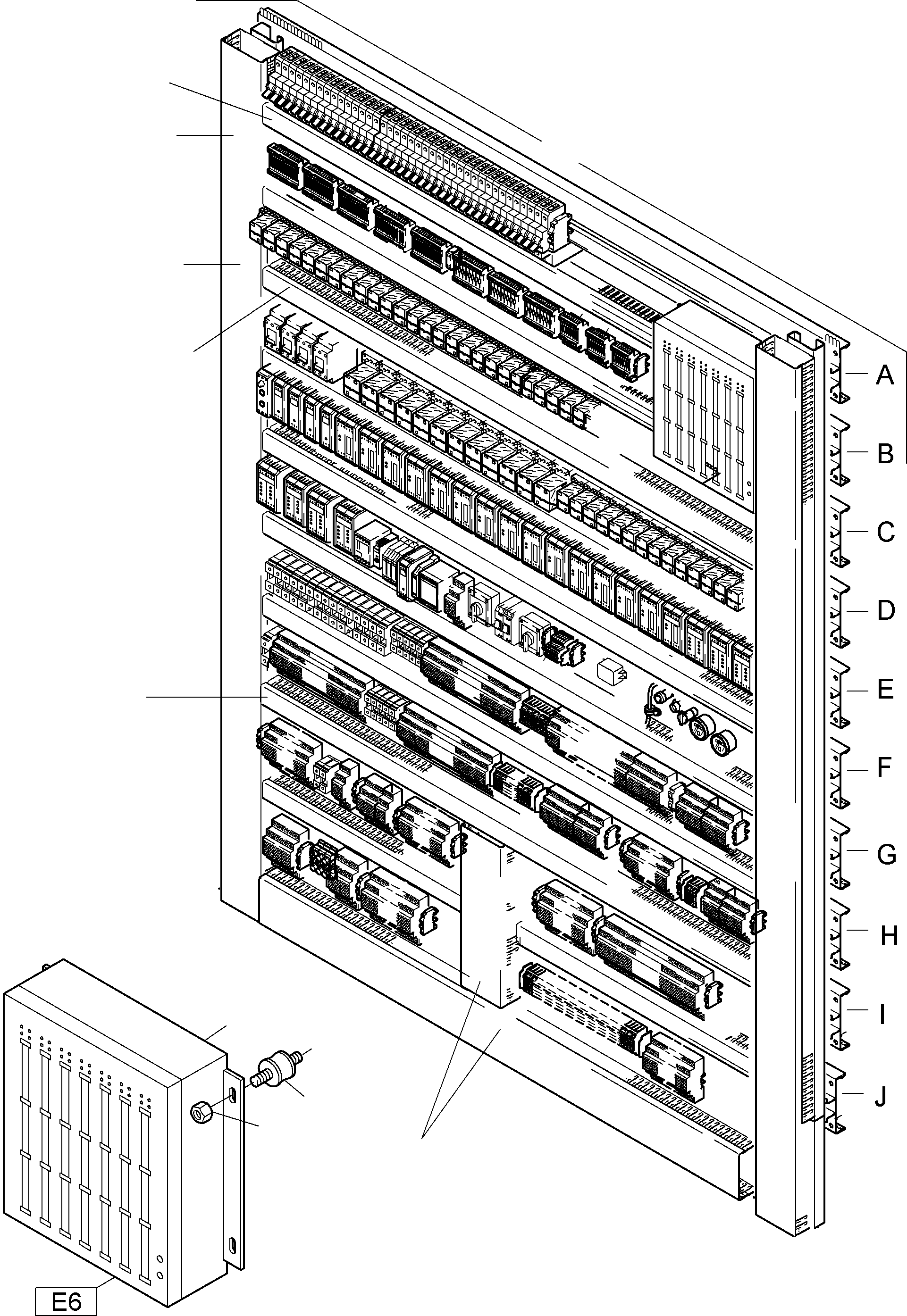 Komatsu parts book diagram for PC4000-6 S/N 08177: SWITCH FRAMING X2