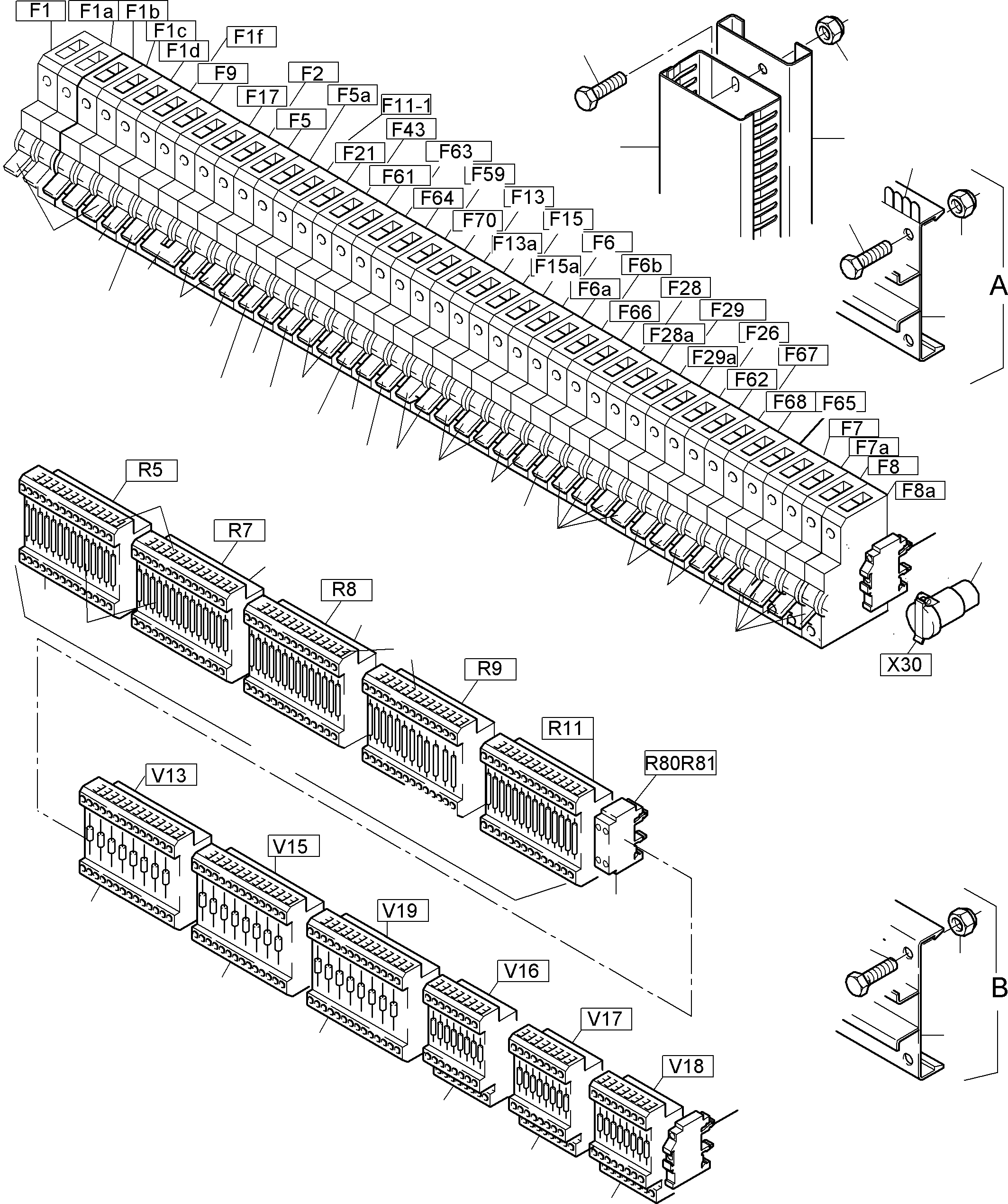 Komatsu parts book diagram for PC4000-6 S/N 08177: SWITCH FRAMING X2