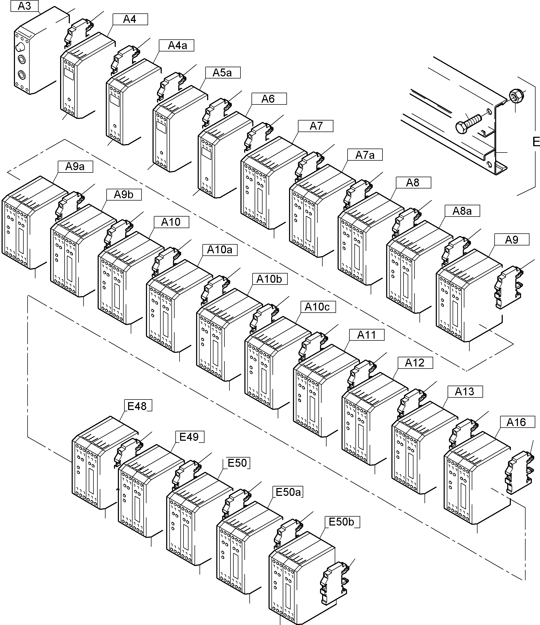 Komatsu parts book diagram for PC4000-6 S/N 08177: SWITCH FRAMING X2