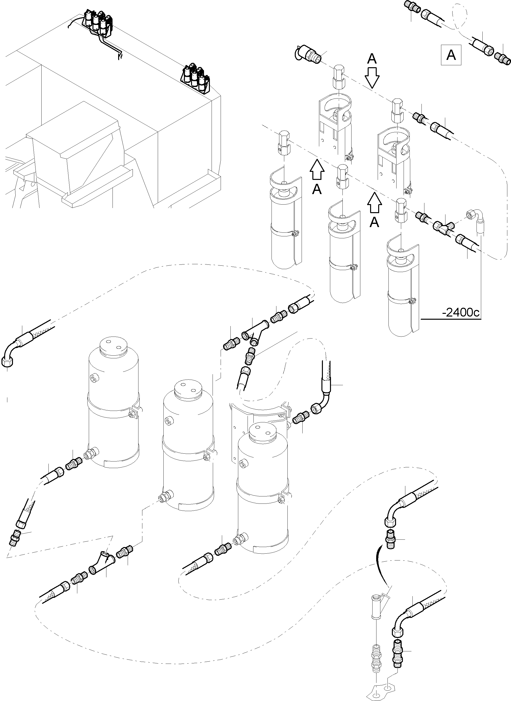 Komatsu parts book diagram for PC4000-6 S/N 08177: FIRE EXTINGUISHING EQUIPMENT