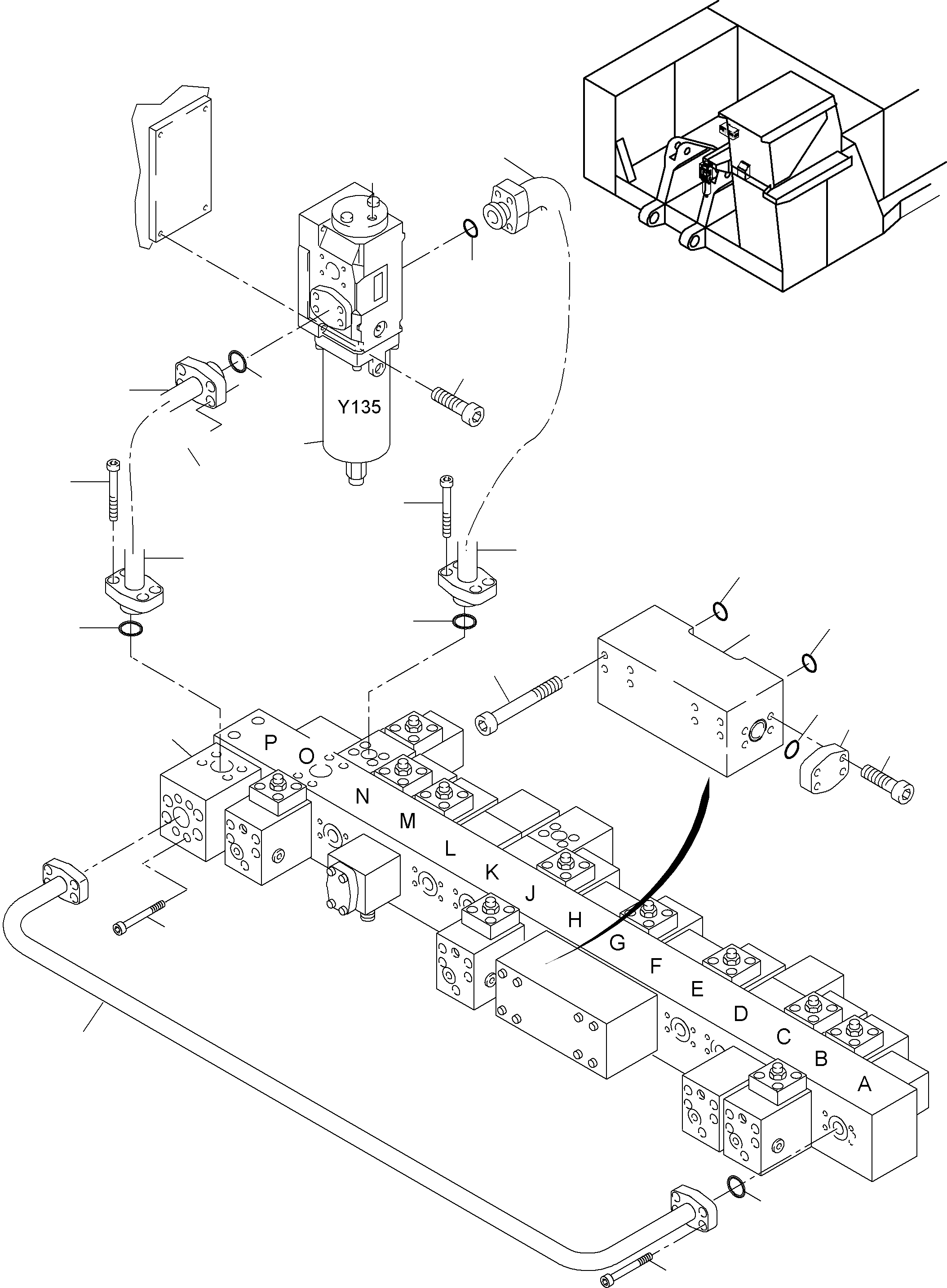 Komatsu parts book diagram for PC4000-6 S/N 08177: ADDITION PART FLOAT POSITION (BHE)
