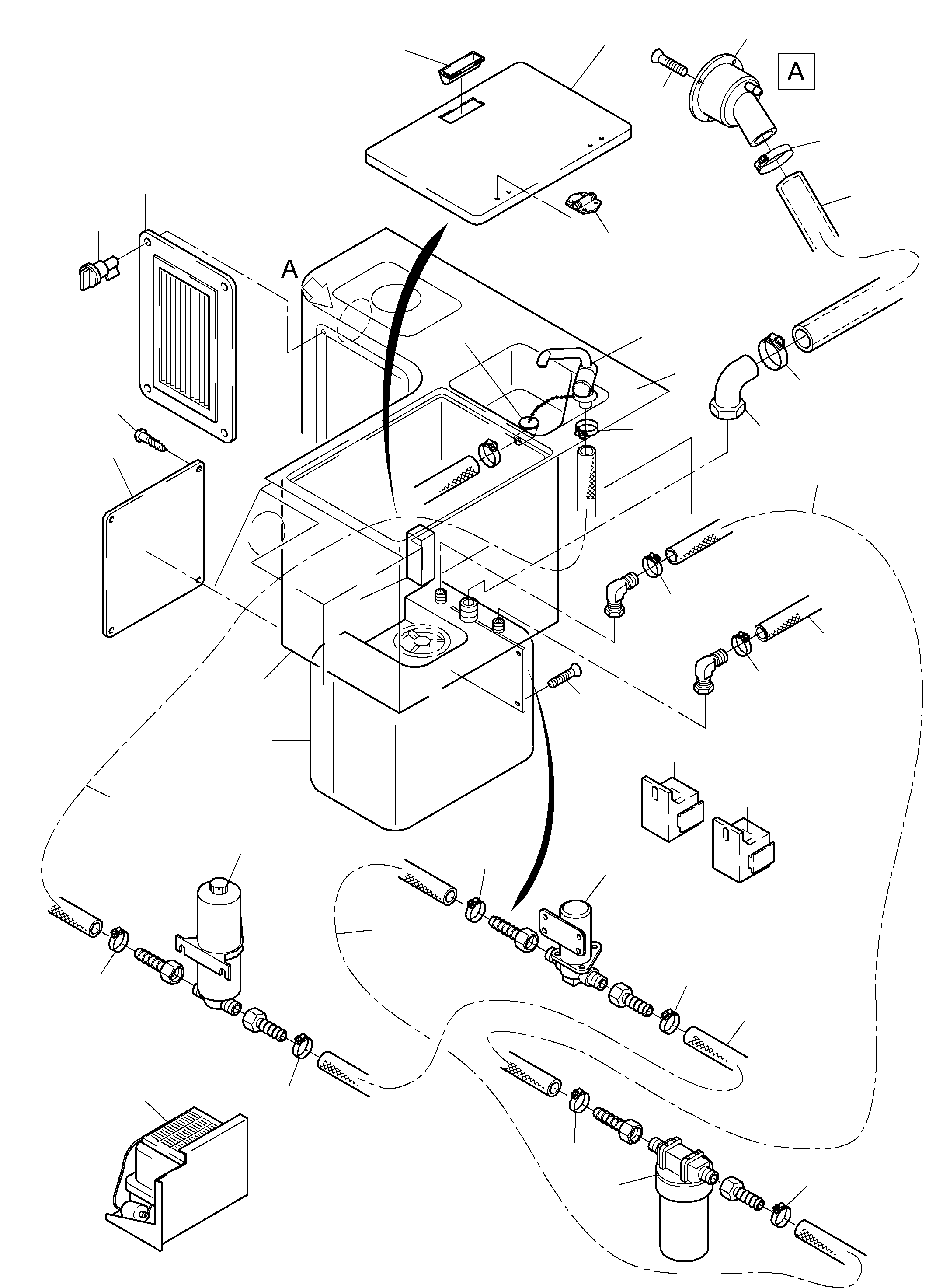 Komatsu parts book diagram for PC4000-6 S/N 08177: OPERATOR'S CAB