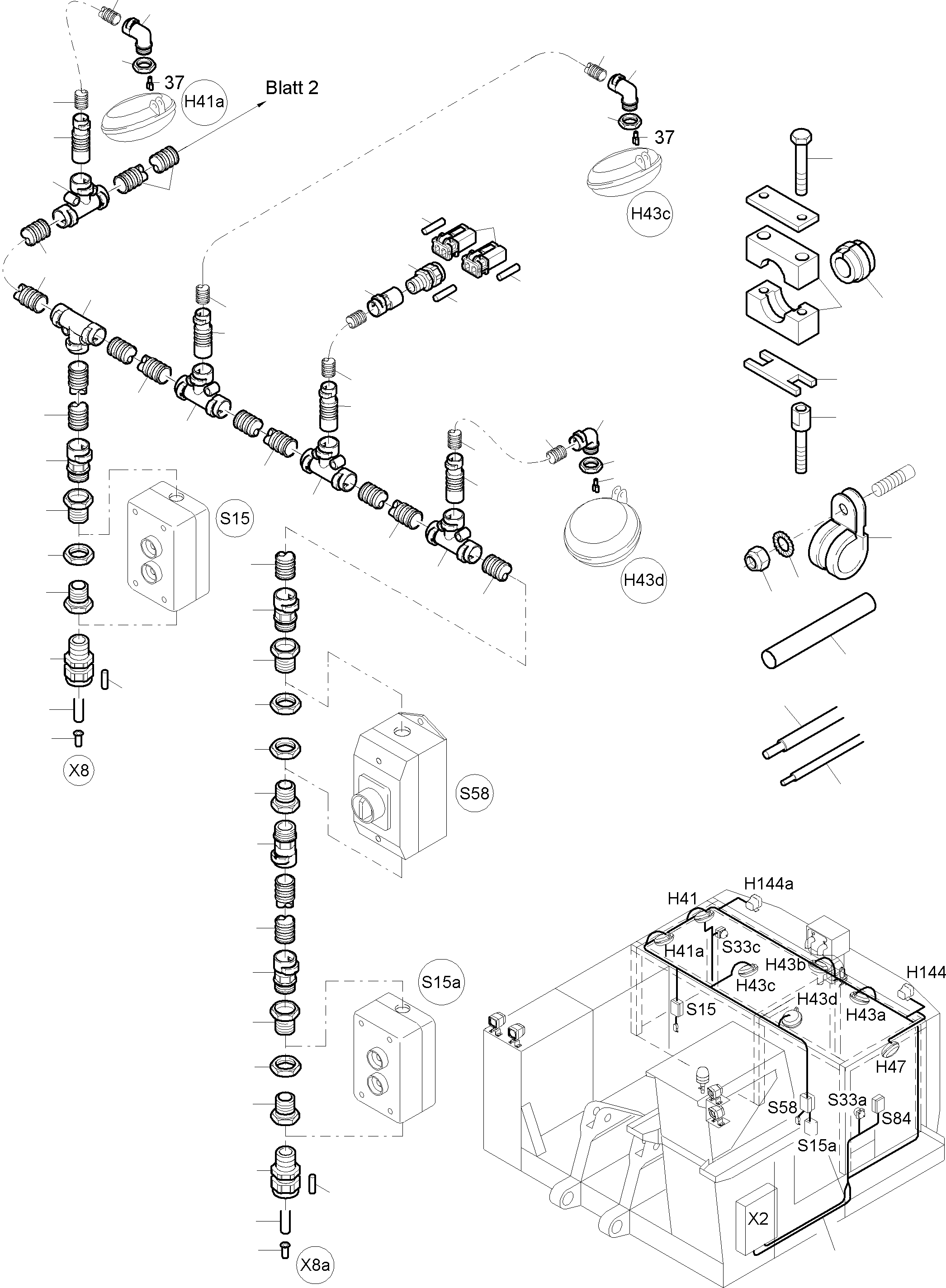 Excavators Mining Komatsu / PC4000-6 S/N 08179(g08179) / Lighting Equipment(355-2106-1 : 355-2106-1)