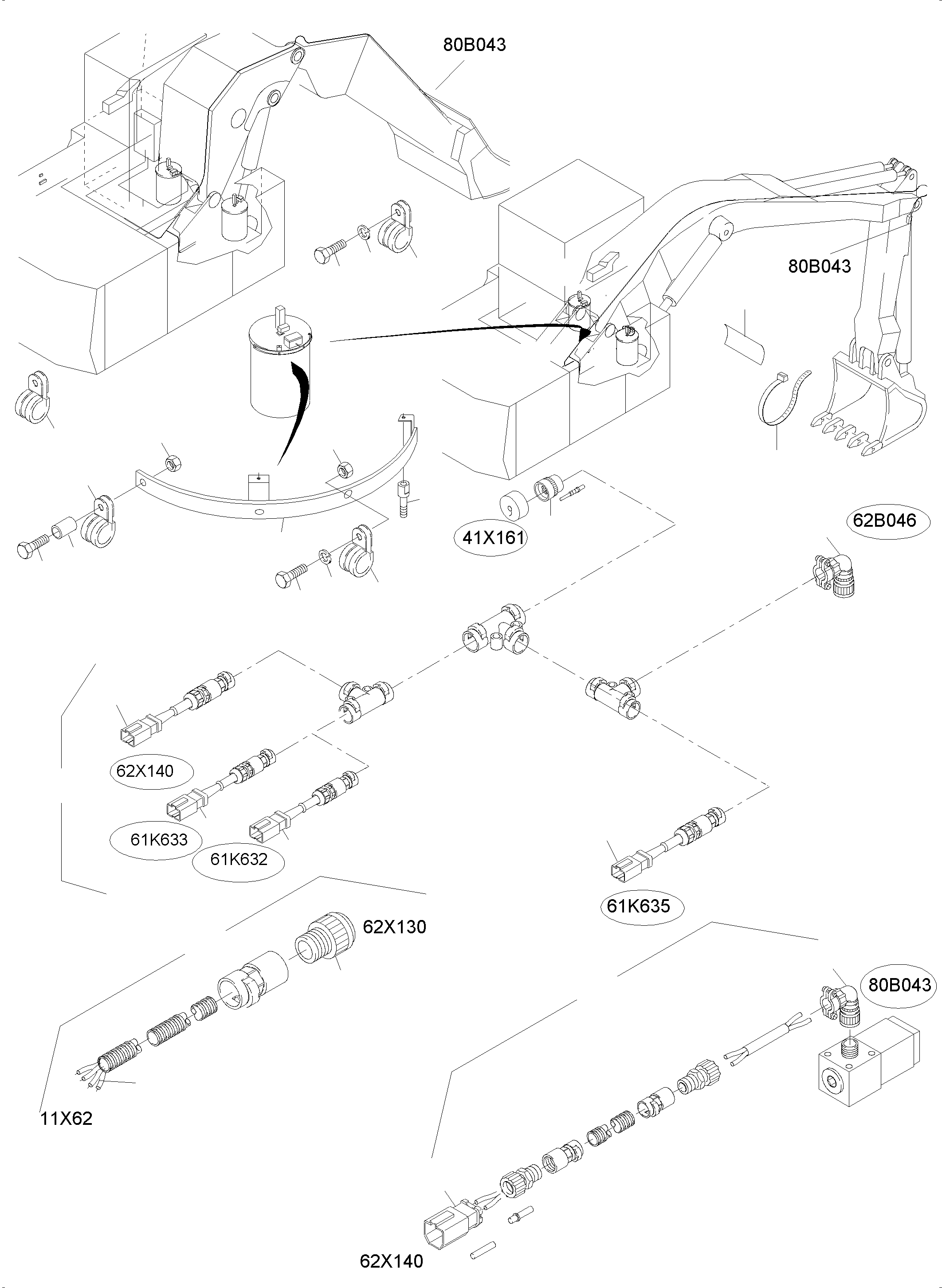 Excavators Mining Komatsu / PC4000-6 S/N 08227(g08227) / Electric Parts Lube System(355-2322a1 : 355-2322a1)