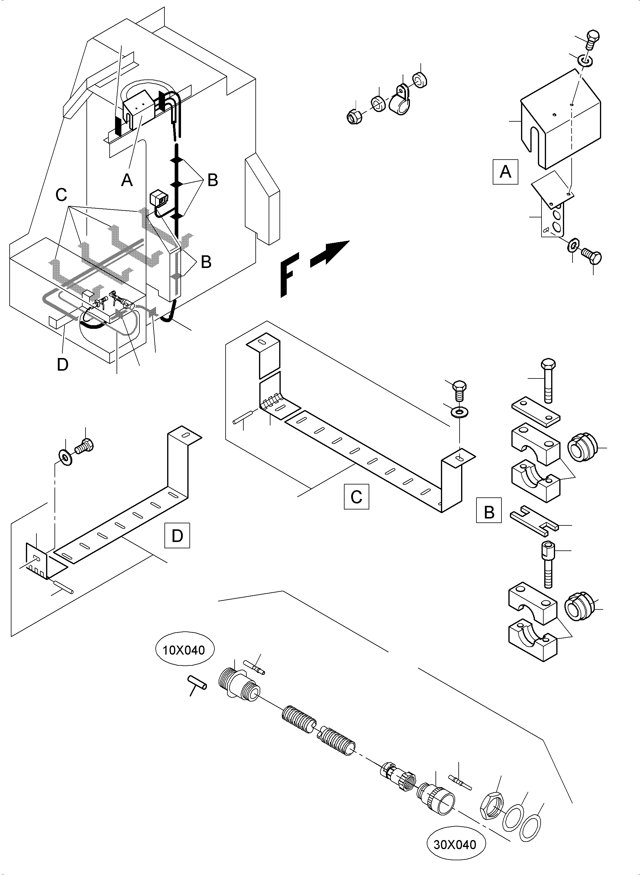 Excavators Mining Komatsu / PC4000-6 S/N 08227(g08227) / Cables - Tank Sensor(355-2240b2 : 355-2240b2)