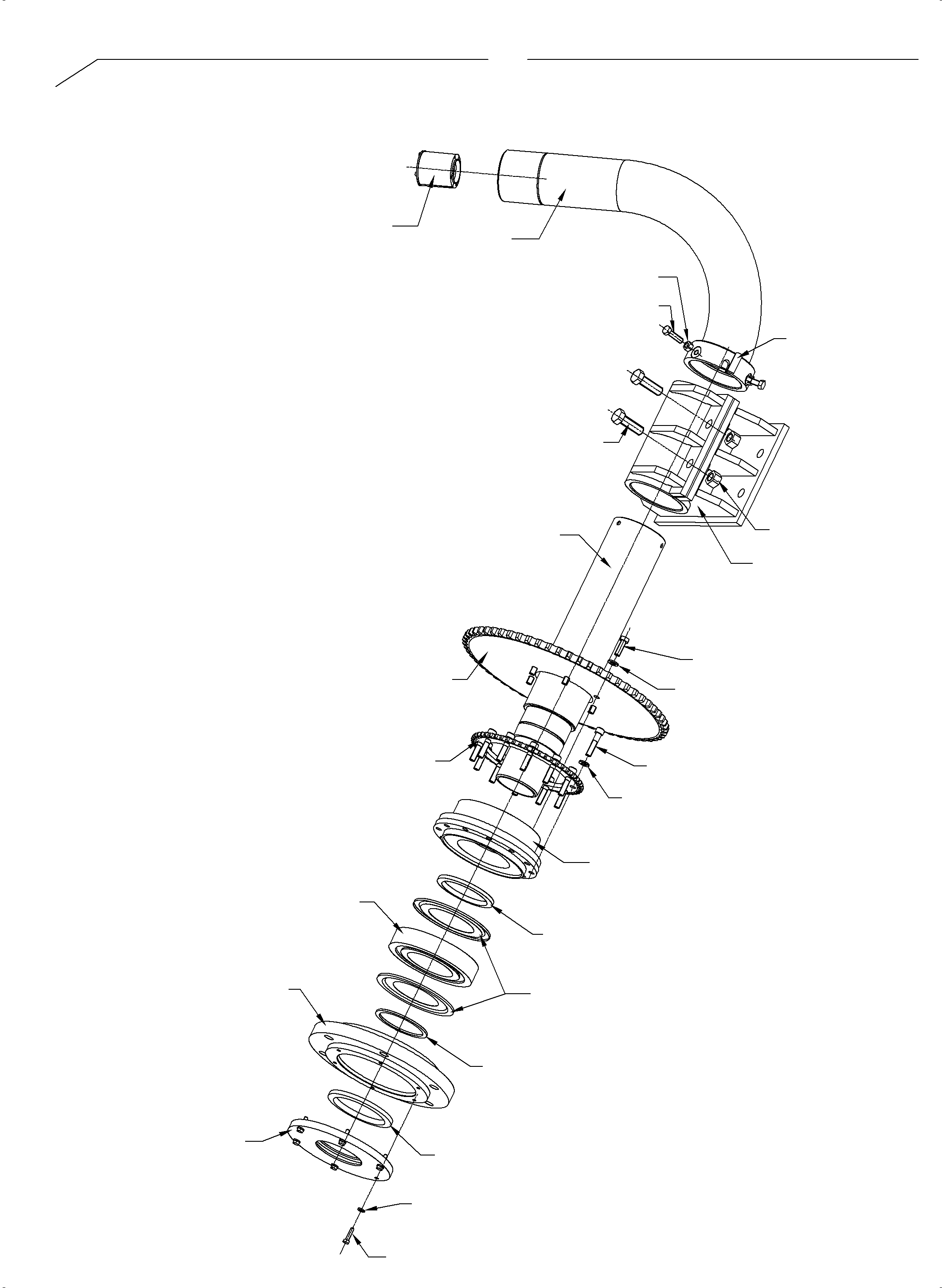 Komatsu parts book diagram for PC4000-6E S/N 08299: DRUM BEARING - PINION END