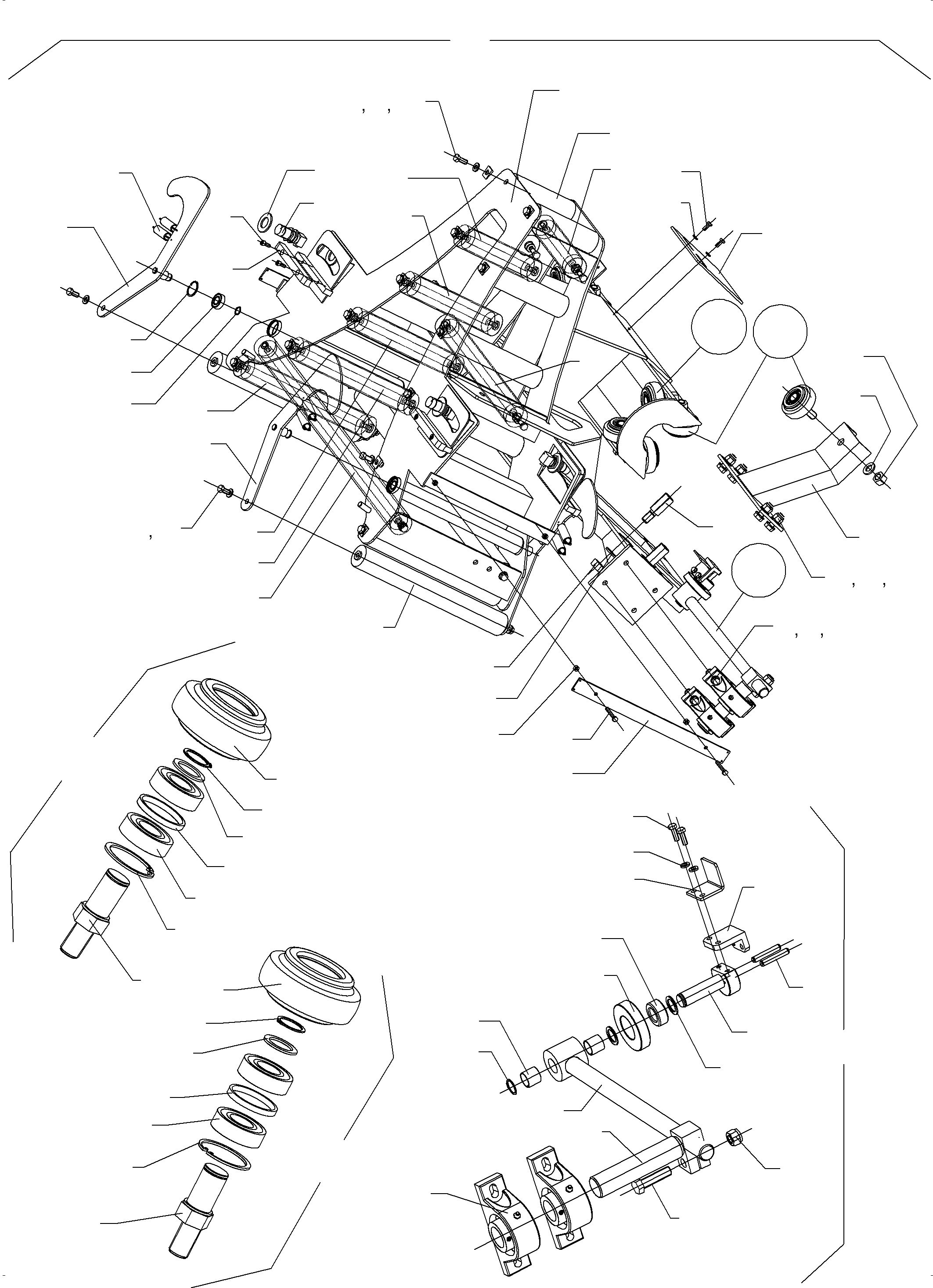 Komatsu parts book diagram for PC4000-6E S/N 08299: REEL ARRANGEMENT ASSY.