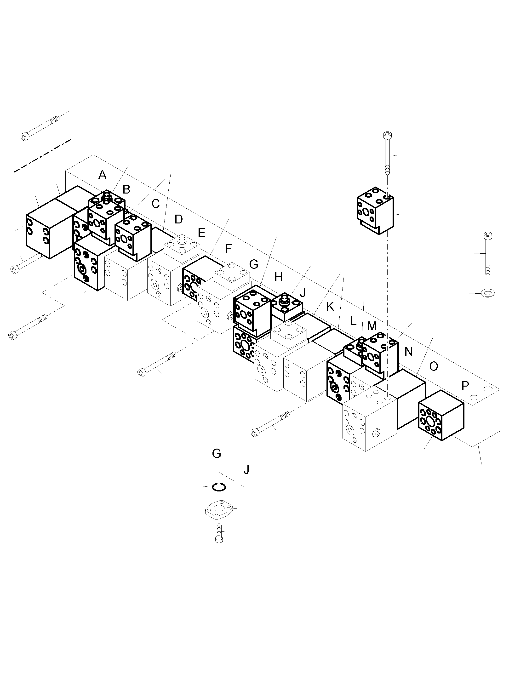 Komatsu parts book diagram for PC4000-6E S/N 08299: MANIFOLD-VALVE-PIPING (FS)