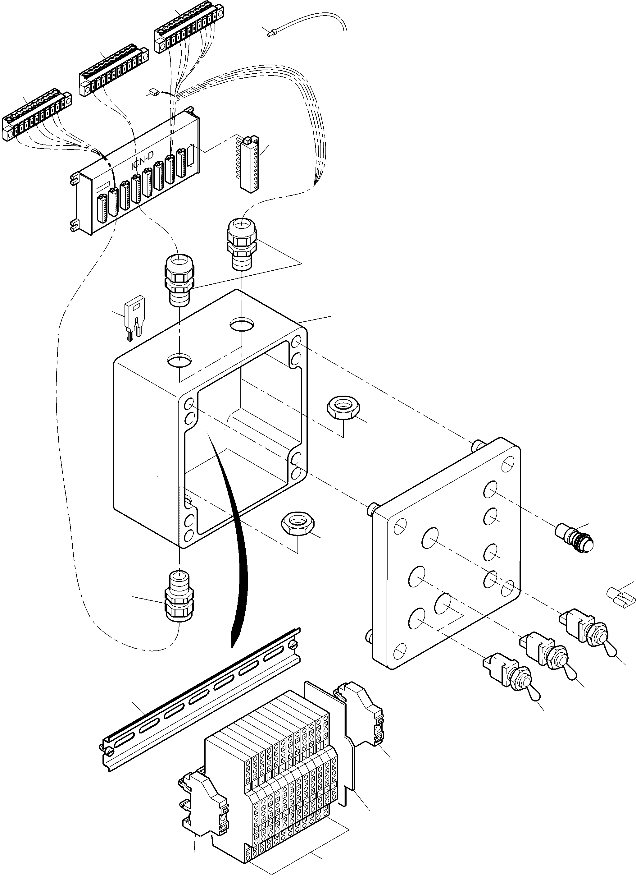 Komatsu parts book diagram for PC4000-6E S/N 08299: TESTBOX CABLE DRUM