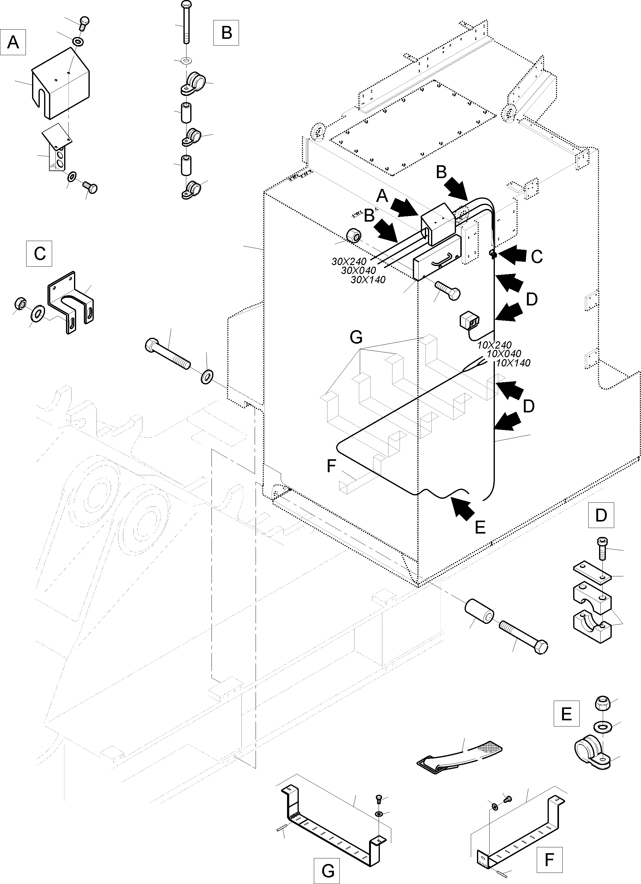 Komatsu parts book diagram for PC4000-6E S/N 08299: SWITCH CABINET