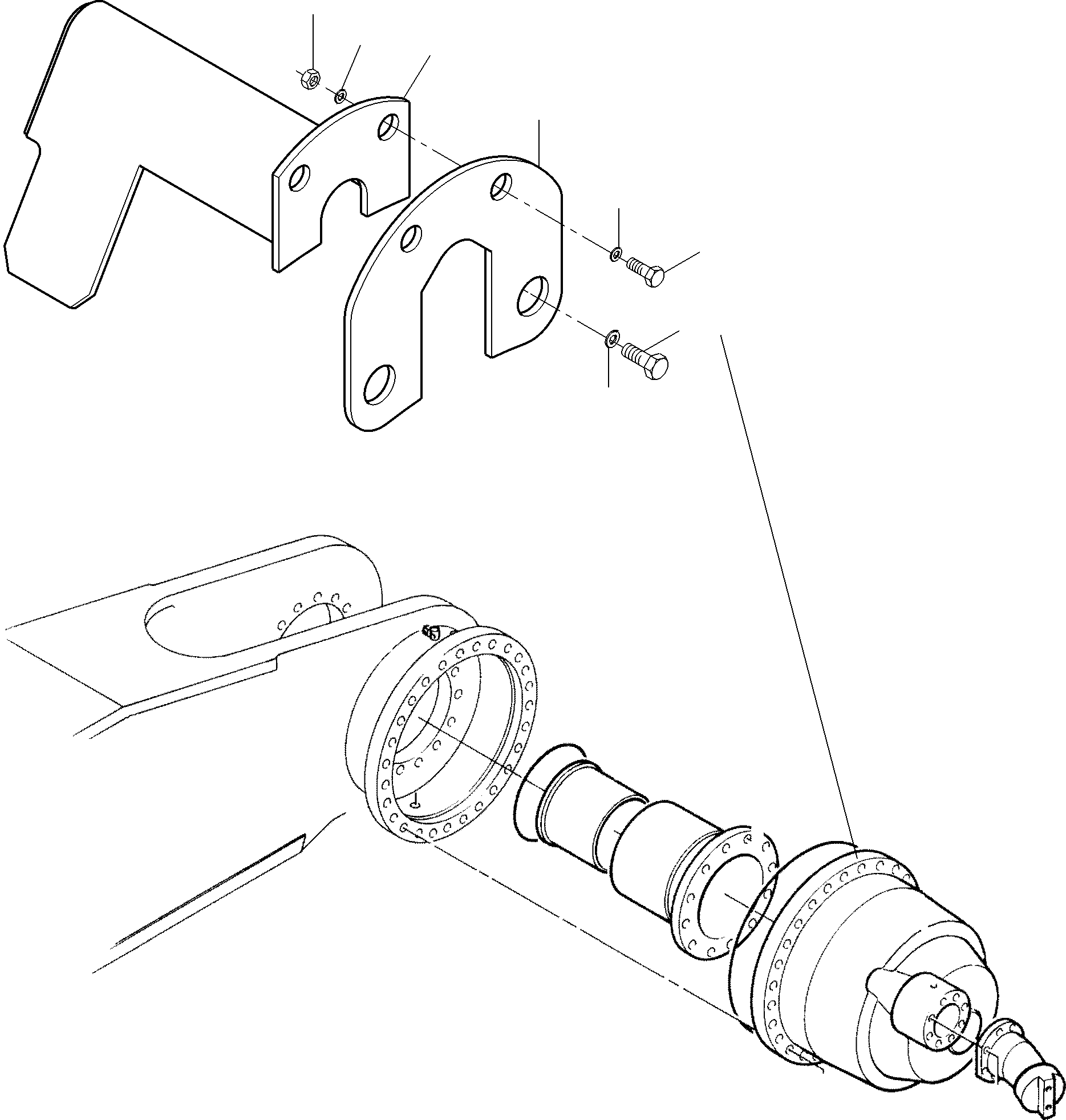 Komatsu parts book diagram for PC4000-11 S/N 08302: TRACK GROUP DRIVE SPROCKET SIDE R.H. AND L.H.