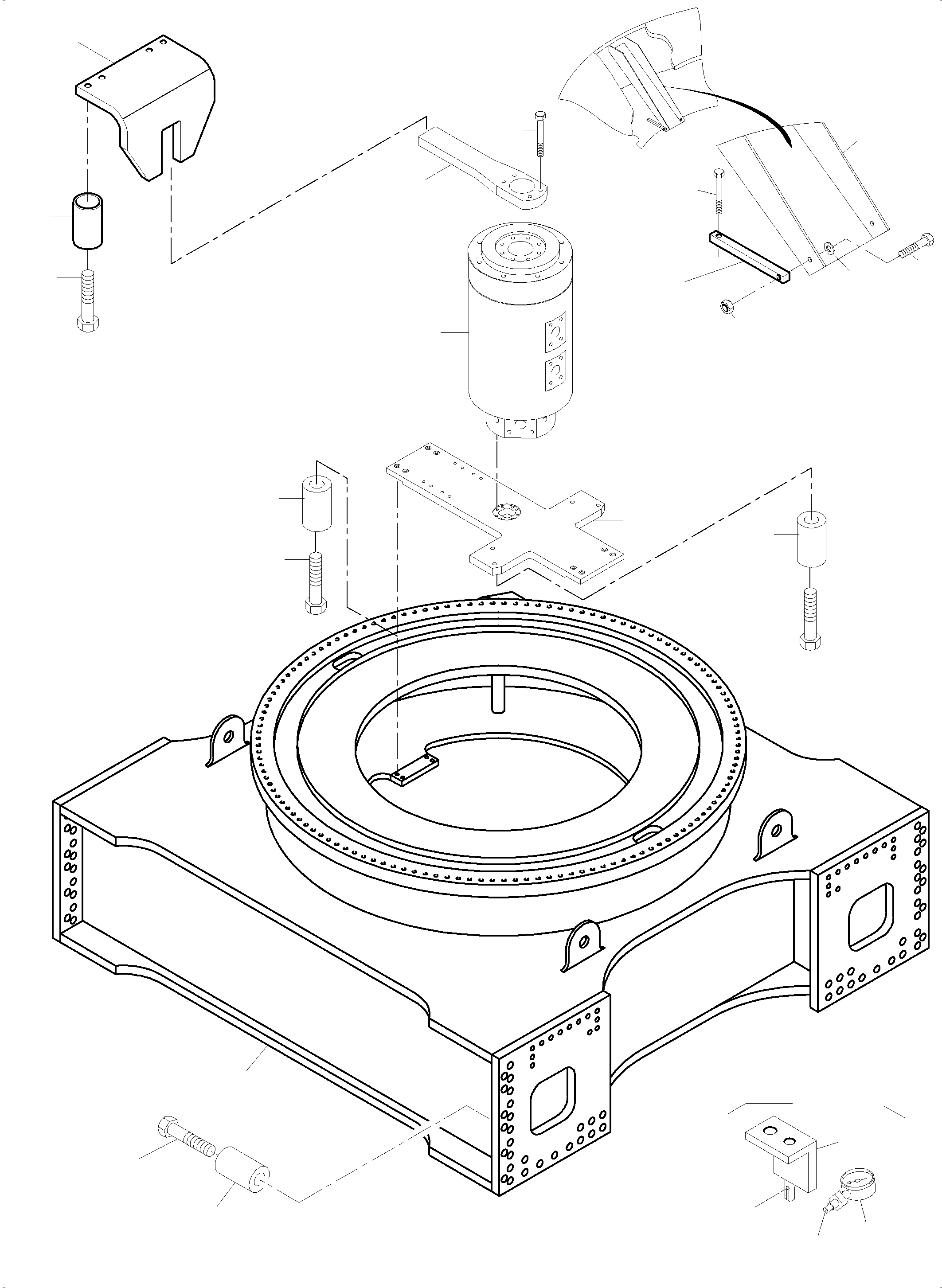 Komatsu parts book diagram for PC4000-11 S/N 08302: CARBODY