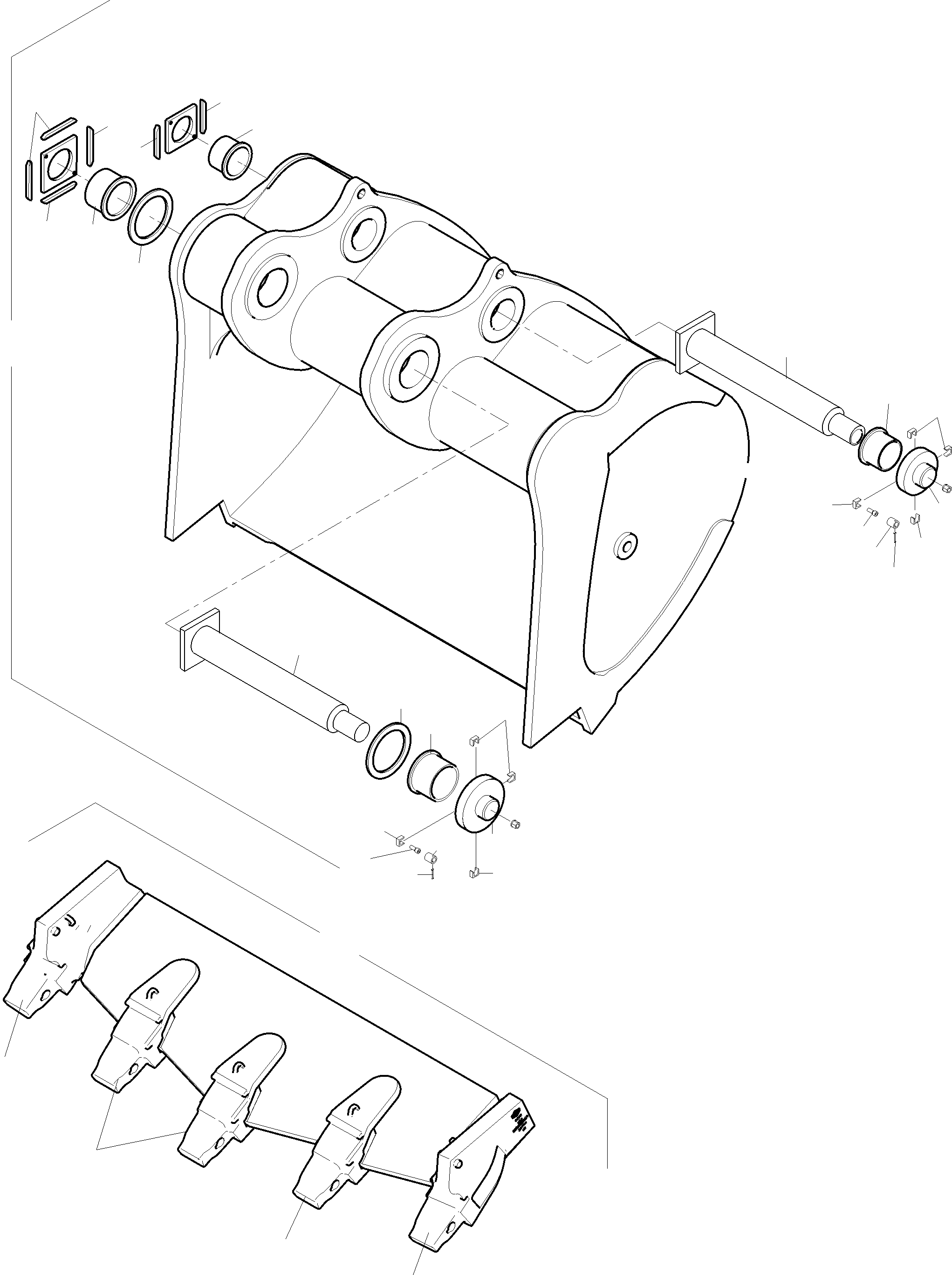 Komatsu parts book diagram for PC4000-11 S/N 08302: BACKHOE 23 CBM WITH WEAR AND TEAR PARTS
