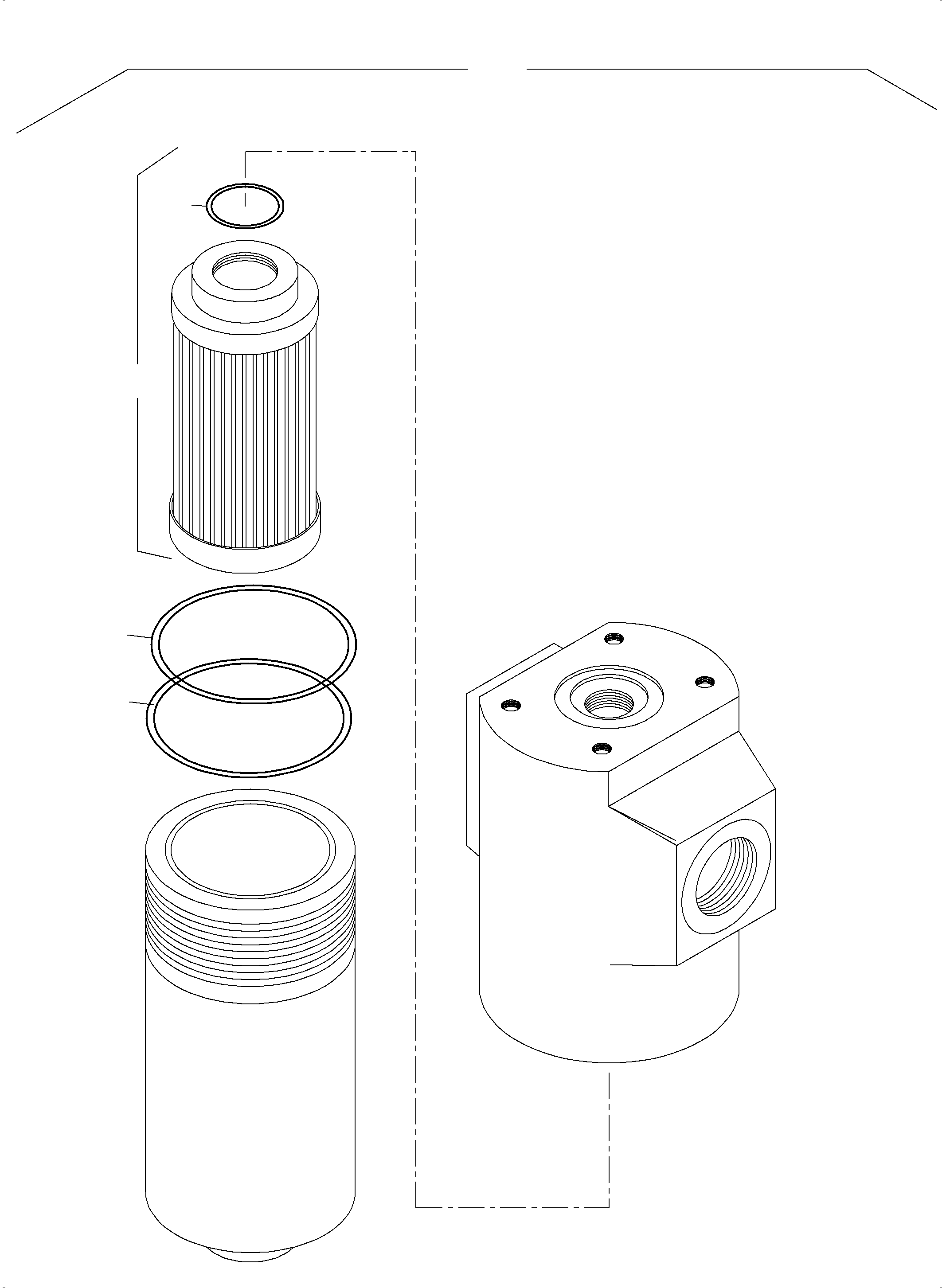Komatsu parts book diagram for PC4000-11 S/N 08302: PRESSURE FILTER