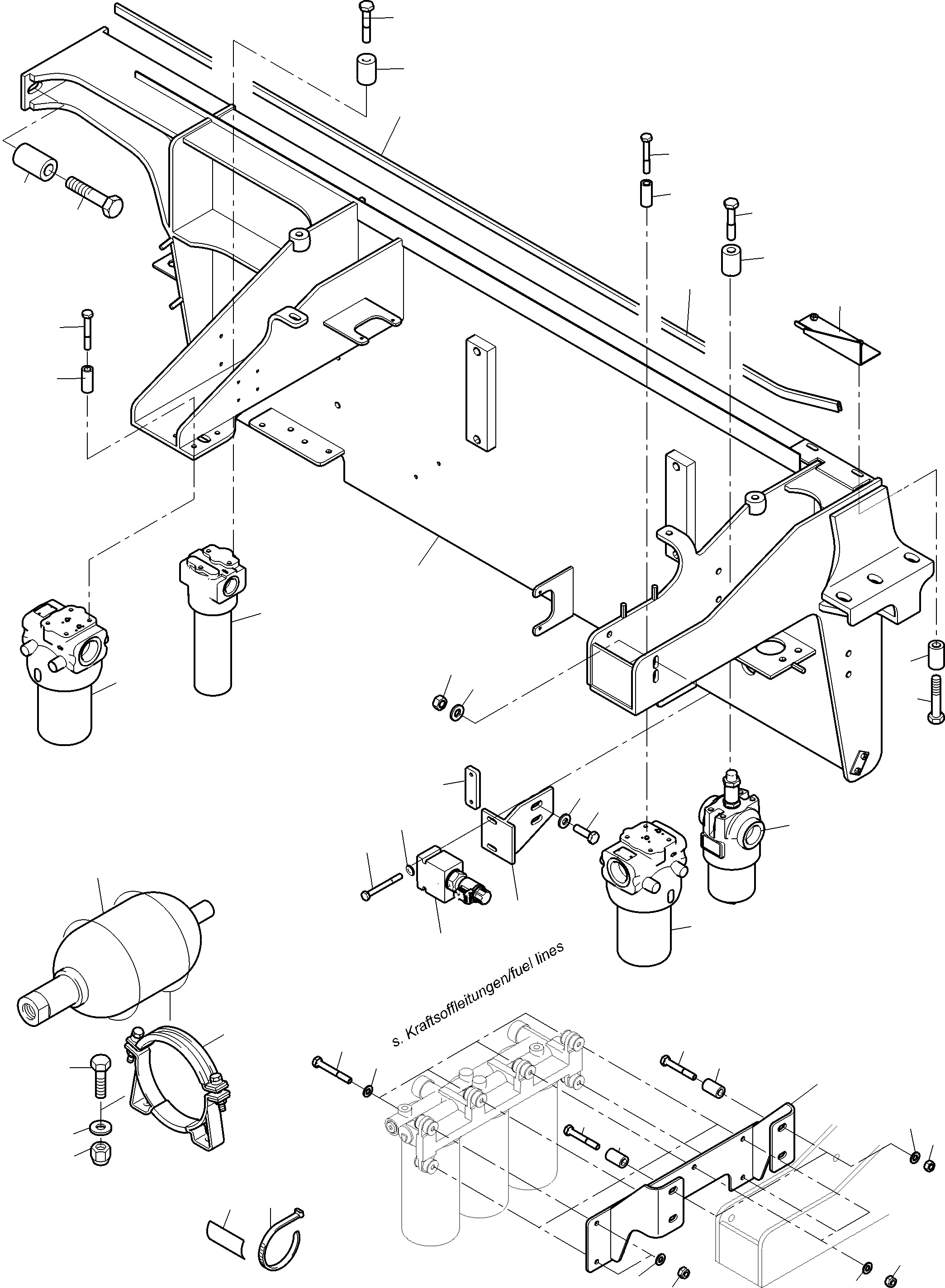 Komatsu parts book diagram for PC4000-11 S/N 08302: CONTROL- AND FILTER PLATE