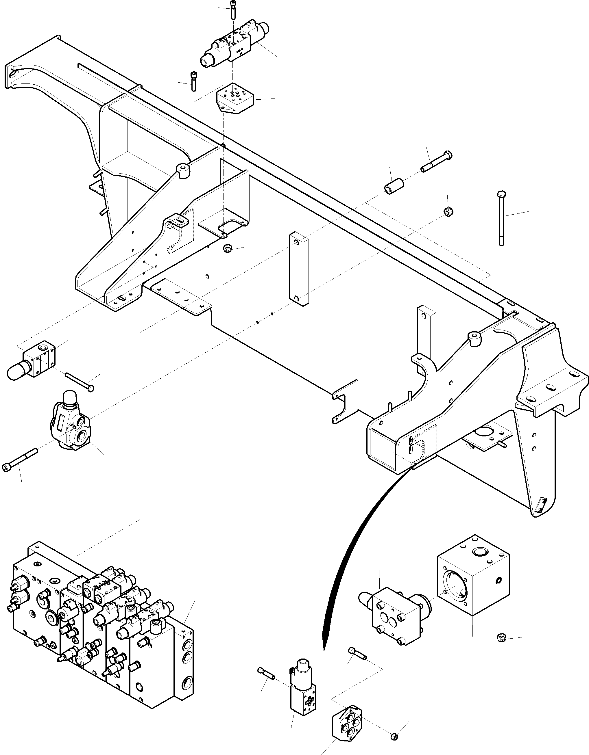 Komatsu parts book diagram for PC4000-11 S/N 08302: CONTROL- AND FILTER PLATE