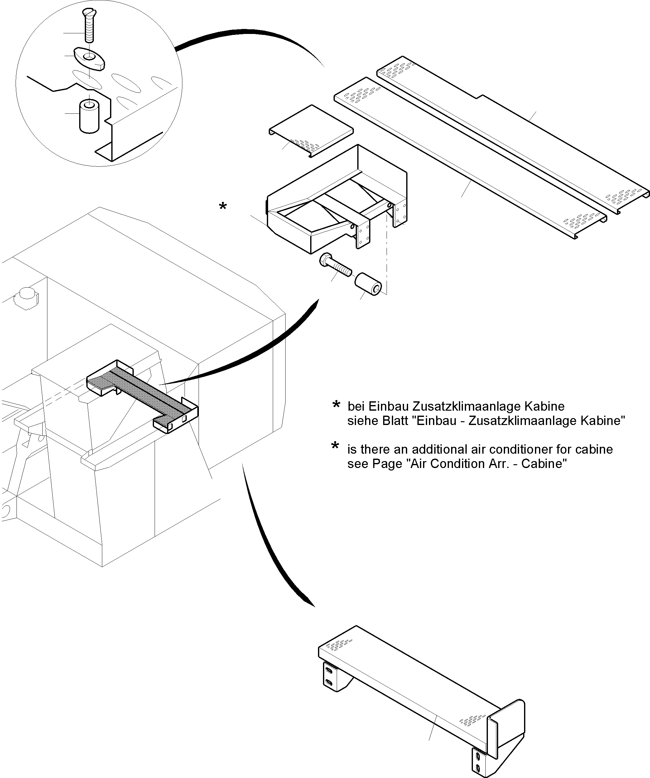 Komatsu parts book diagram for PC4000-11 S/N 08302: RAILS AND PLATFORMS