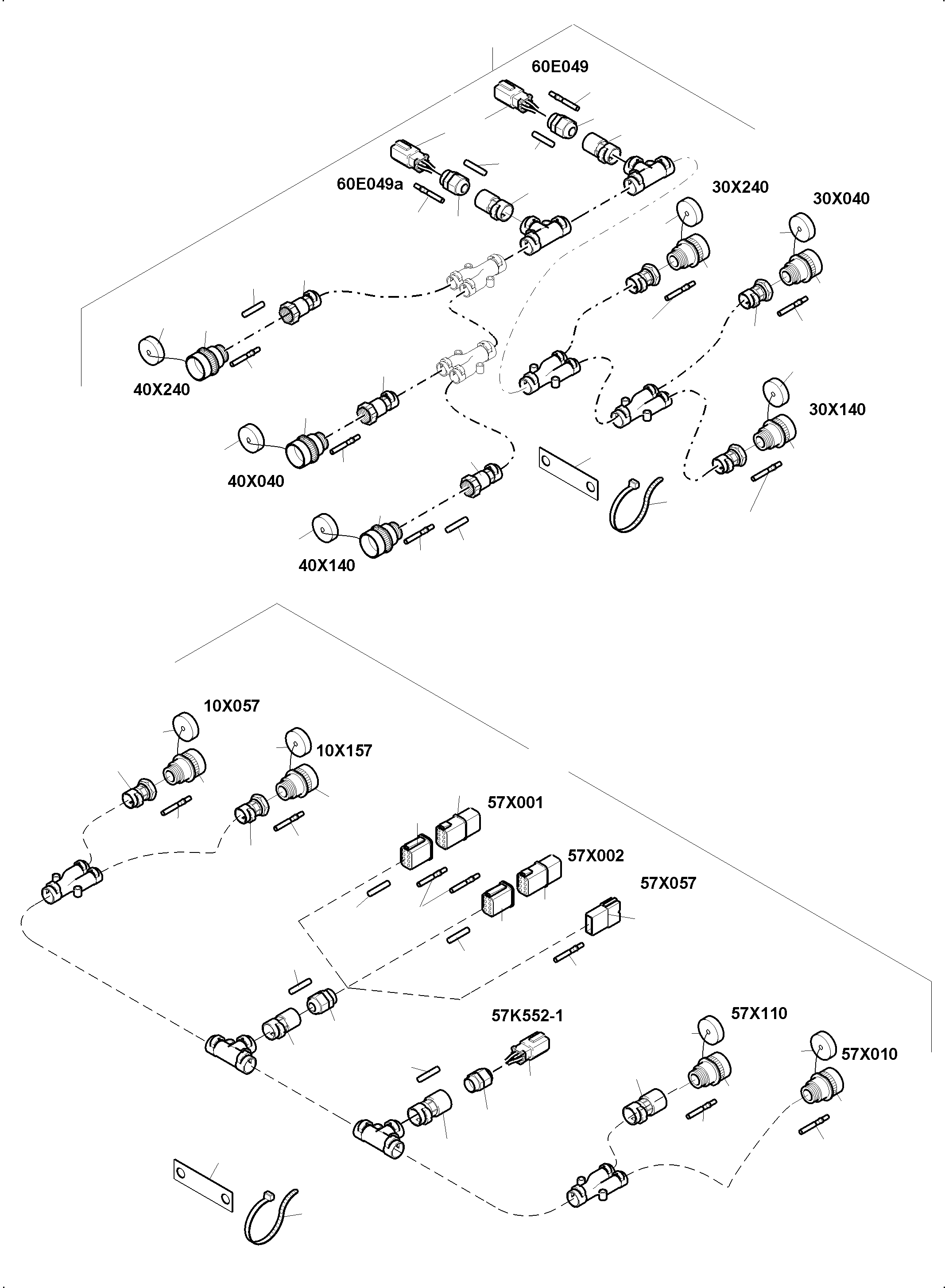 Komatsu parts book diagram for PC4000-11 S/N 08302: LIGHTING EQUIPMENT ENGINE HOUSE AND COUNTER WEIGHT