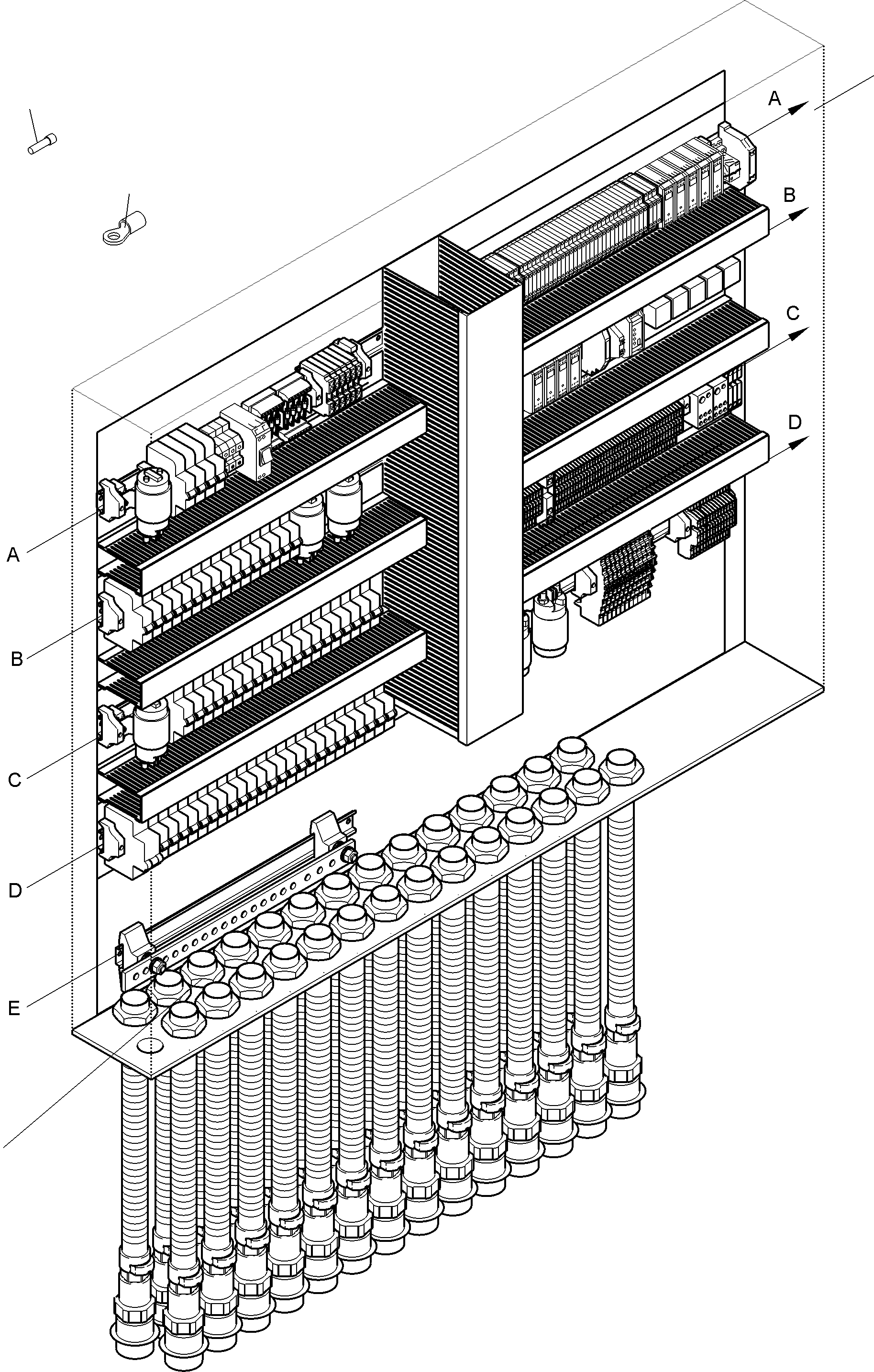 Komatsu parts book diagram for PC4000-11 S/N 08302: SWITCH FRAMING-CAB SUPPORT-LOCATION 11