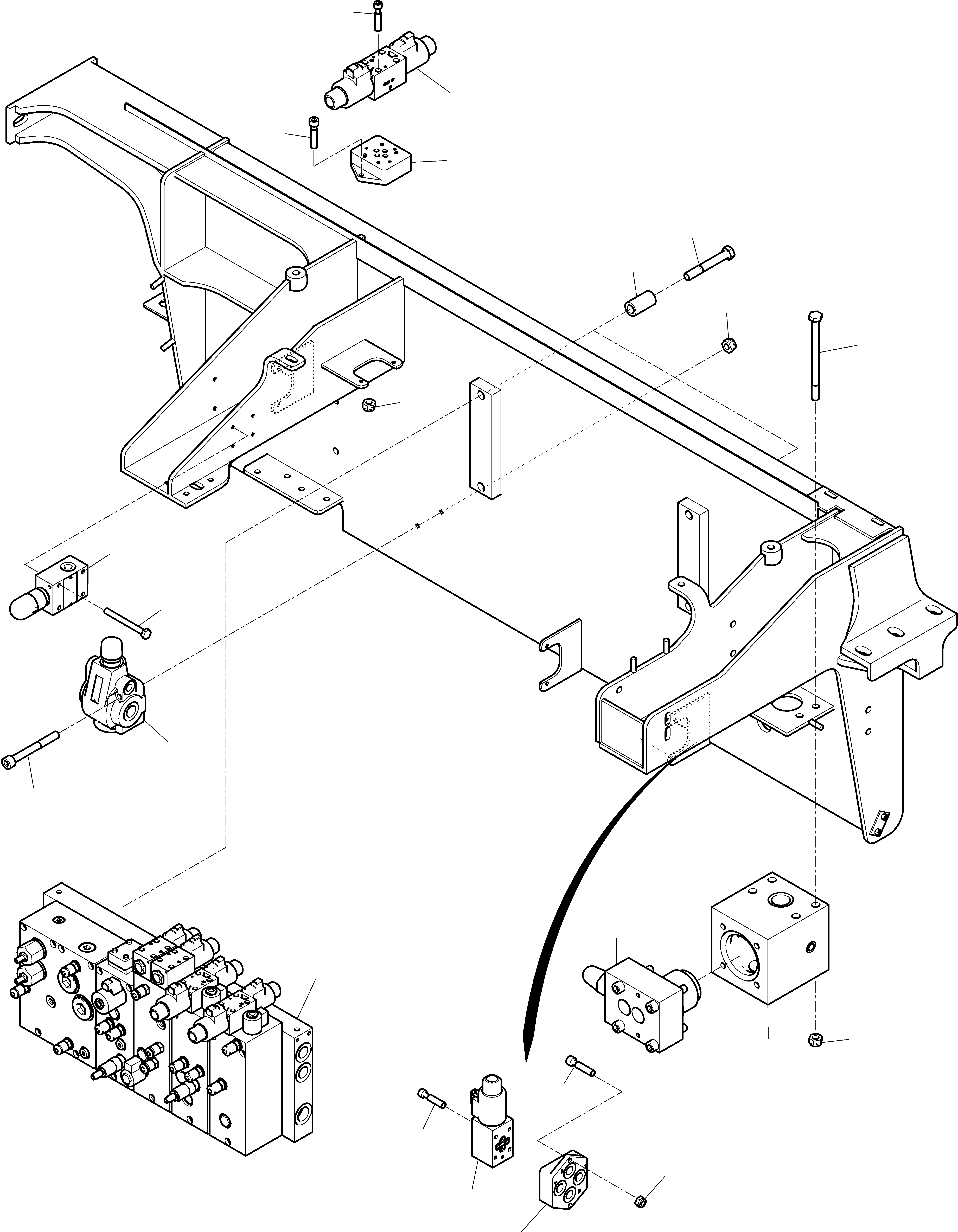 Komatsu parts book diagram for PC4000-11 S/N 08312: CONTROL- AND FILTER PLATE