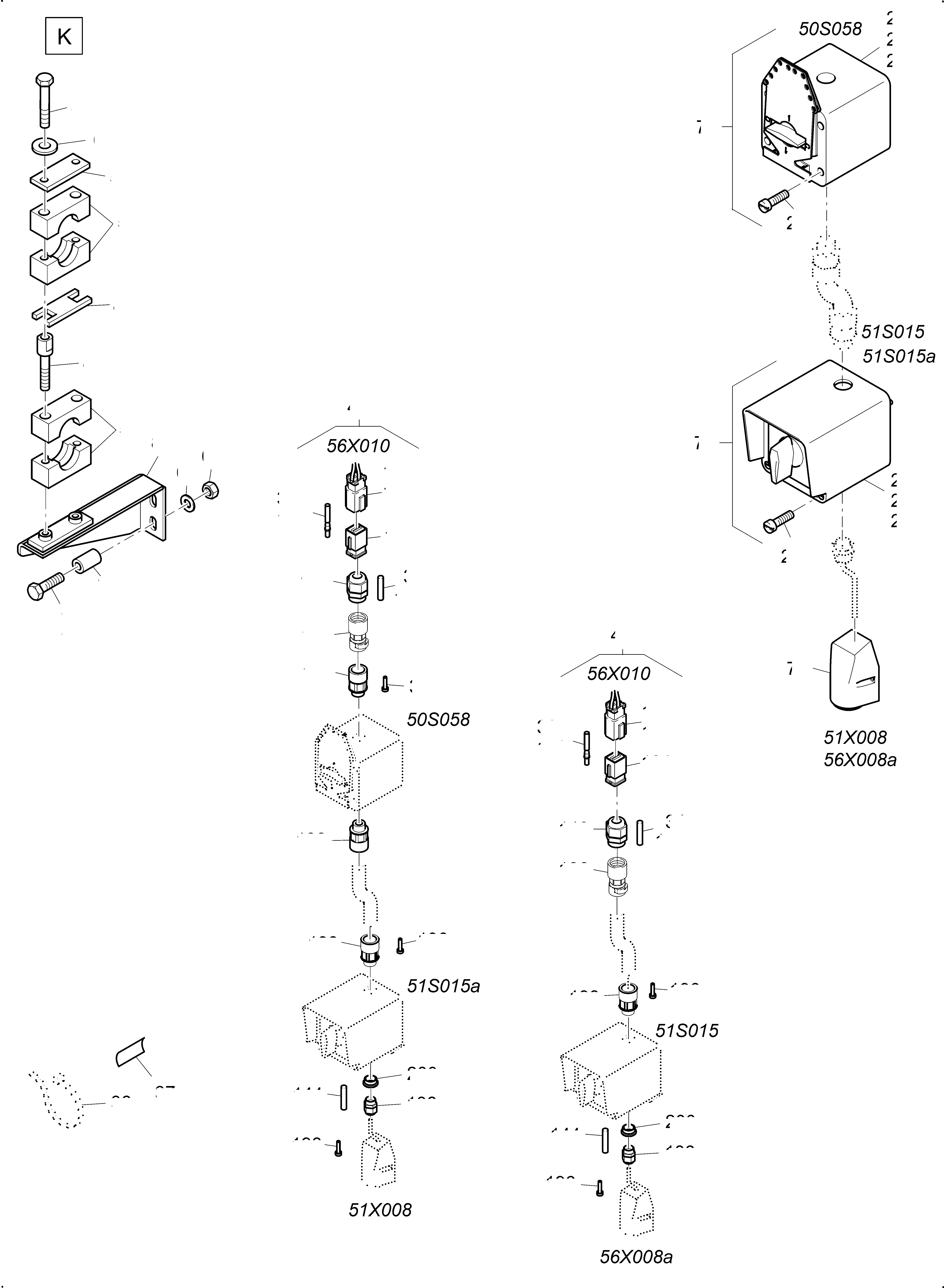 Komatsu parts book diagram for PC4000-11 S/N 08312: LIGHTING EQUIPMENT ENGINE HOUSE AND COUNTER WEIGHT