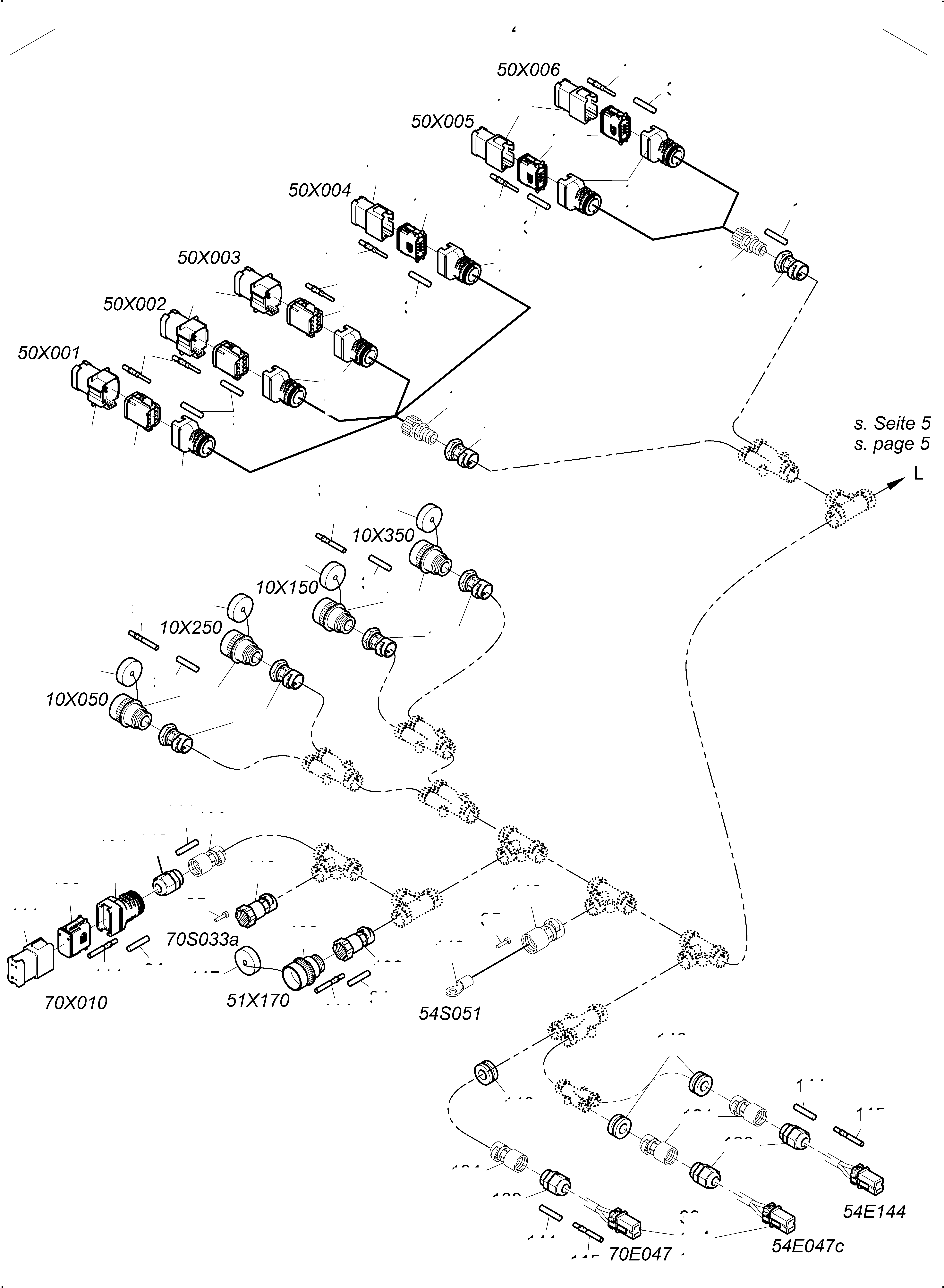 Komatsu parts book diagram for PC4000-11 S/N 08312: LIGHTING EQUIPMENT ENGINE HOUSE AND COUNTER WEIGHT