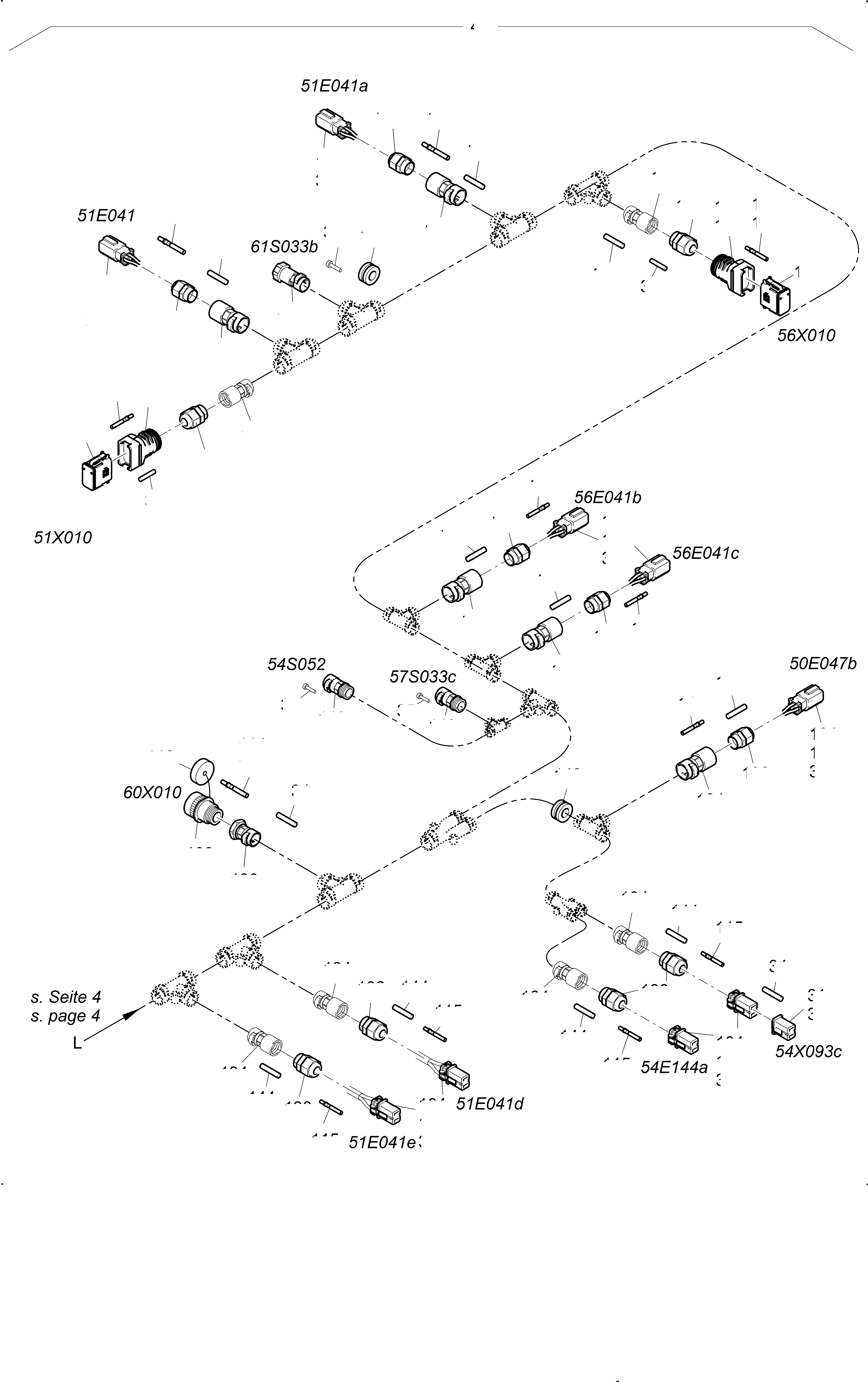 Komatsu parts book diagram for PC4000-11 S/N 08312: LIGHTING EQUIPMENT ENGINE HOUSE AND COUNTER WEIGHT