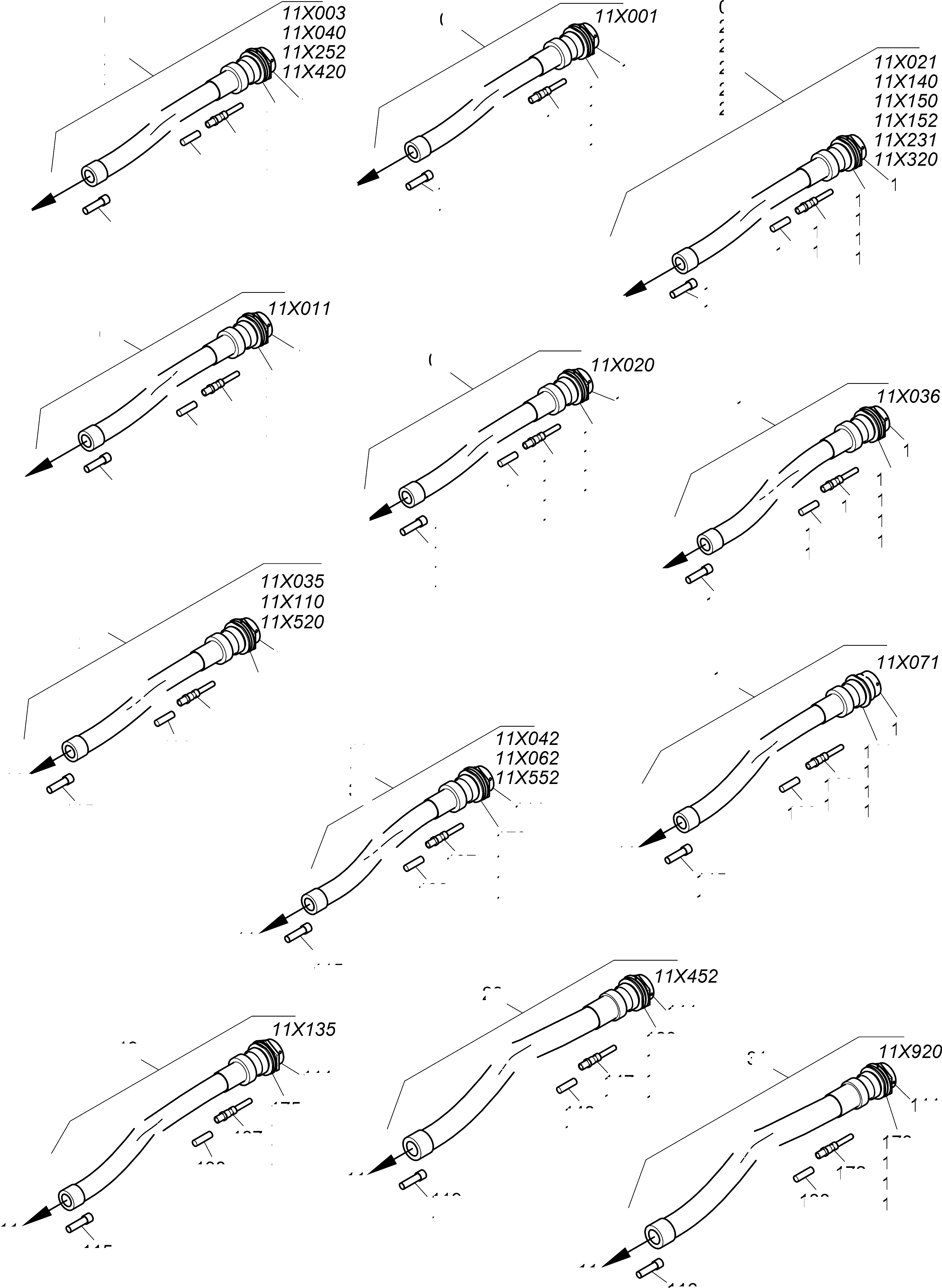 Komatsu parts book diagram for PC4000-11 S/N 08312: SWITCH FRAMING-CAB SUPPORT-LOCATION 11