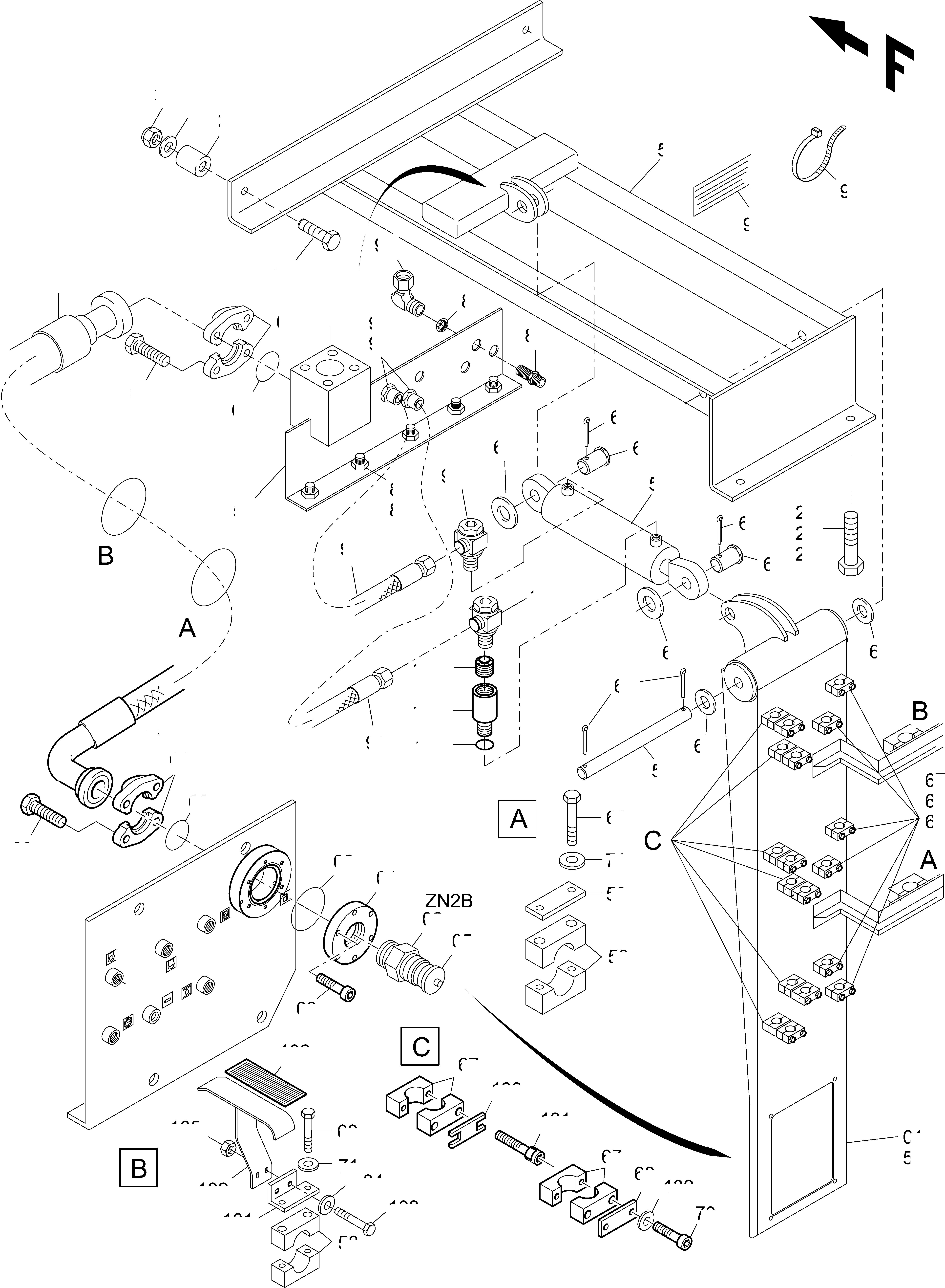 Komatsu parts book diagram for PC4000-11 S/N 08312: REFUELING EQUIPMENT